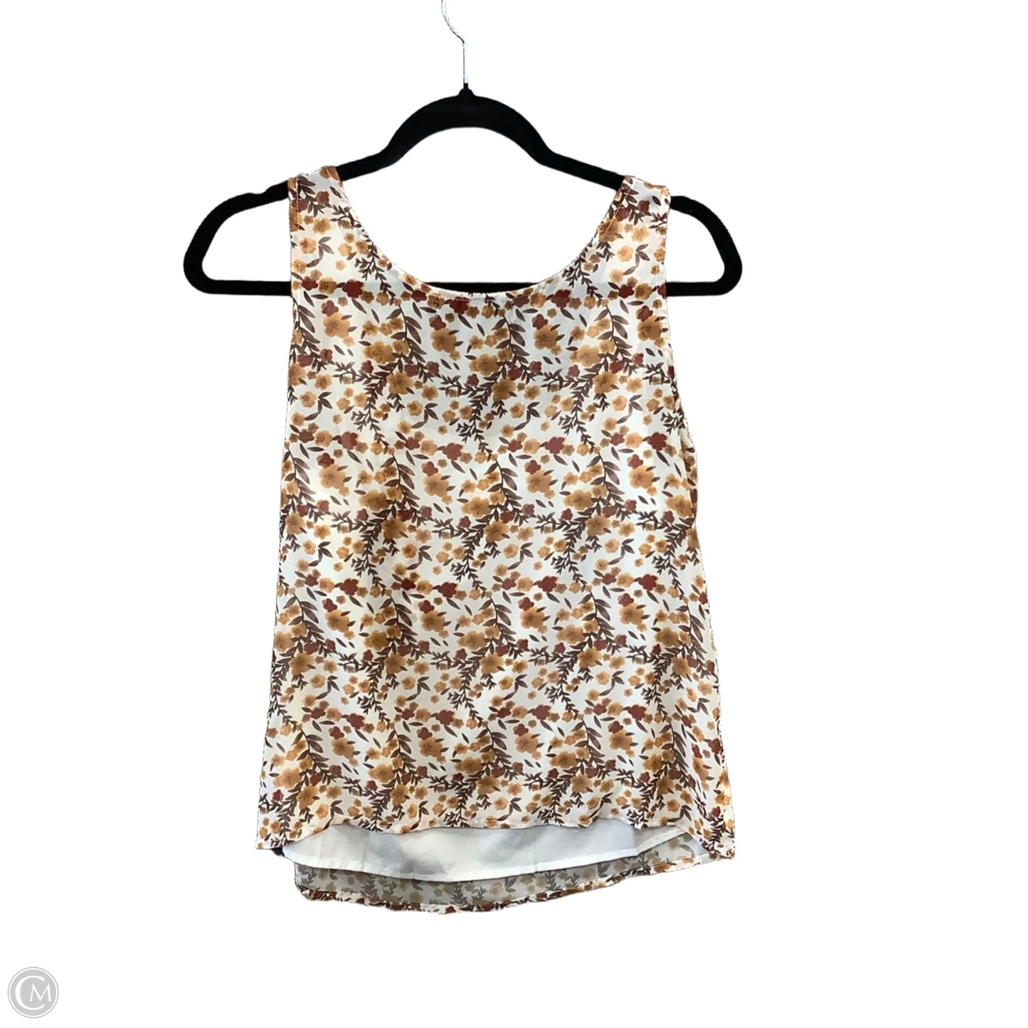 Blouse Sleeveless By Allegra K In Floral Print, Size: S