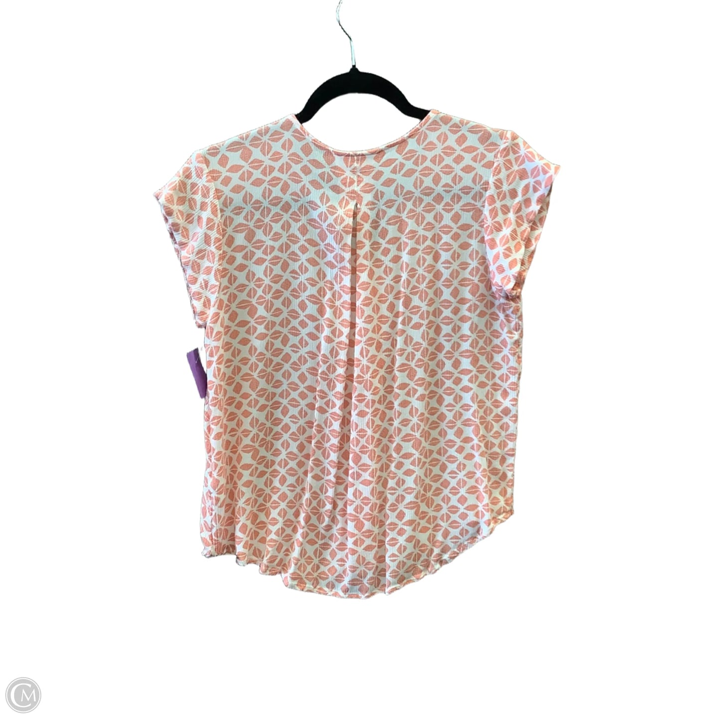 Top Short Sleeve By Liz Claiborne In Orange, Size: M