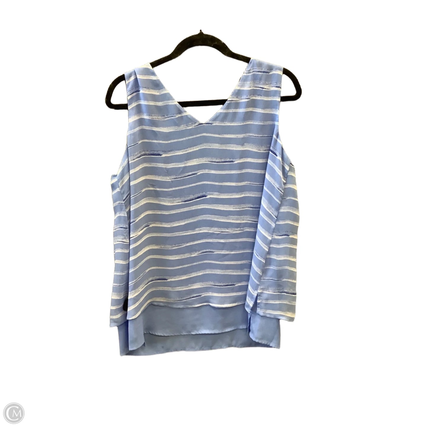 Top Sleeveless By Apt 9 In Blue, Size: L