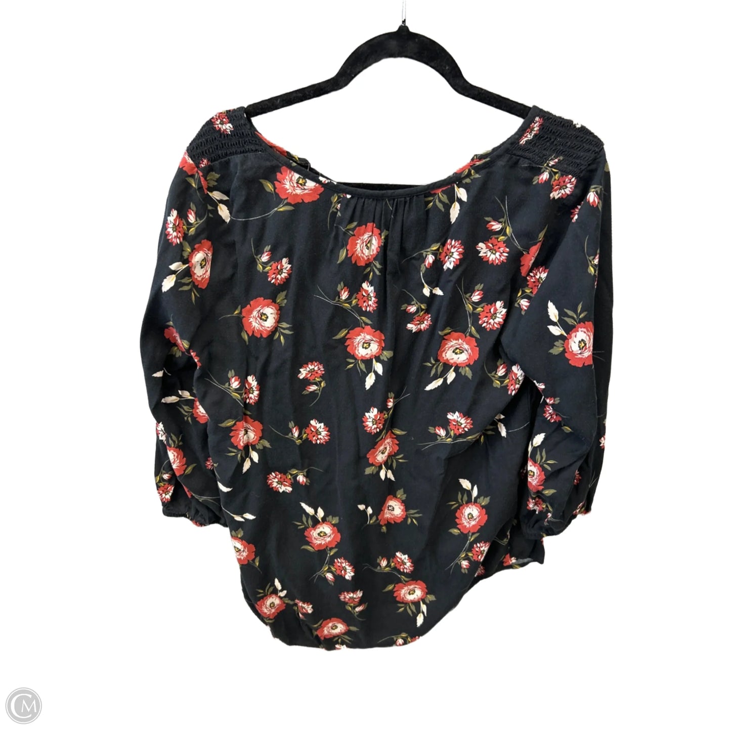 Blouse 3/4 Sleeve By Sonoma In Floral Print, Size: M