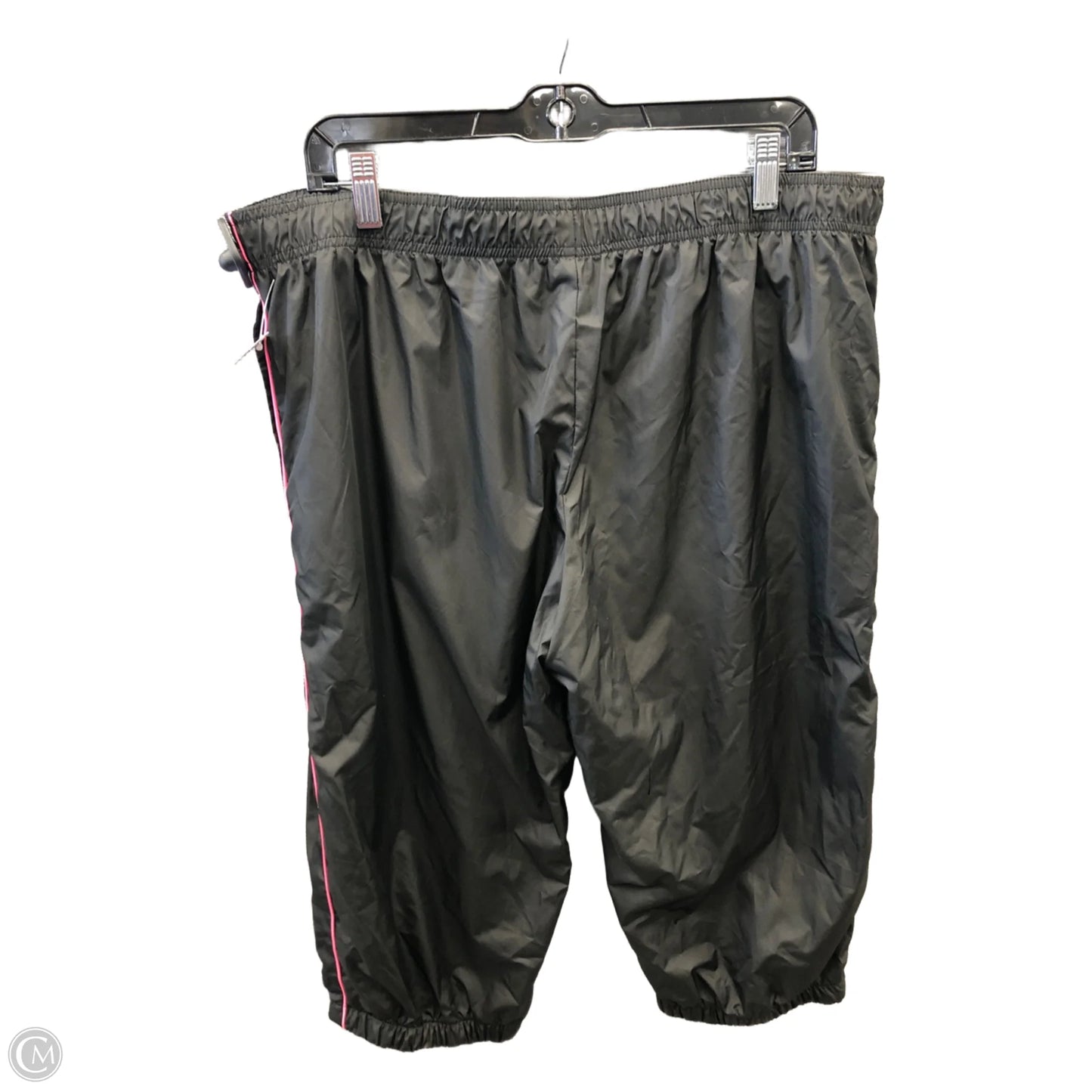 Athletic Capris By Danskin In Black & Pink, Size: Xl