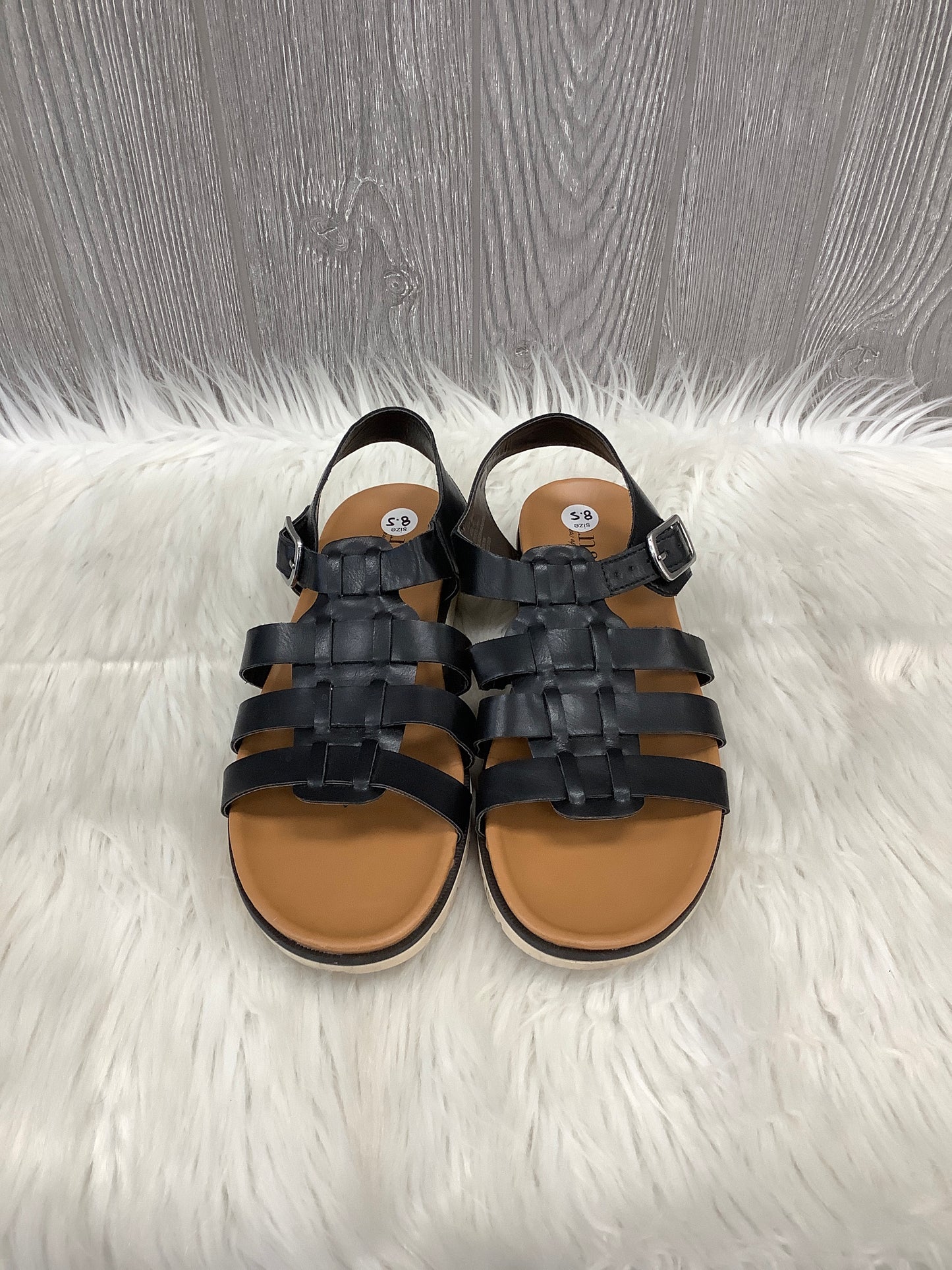 Sandals Flats By Ana In Black, Size: 8.5
