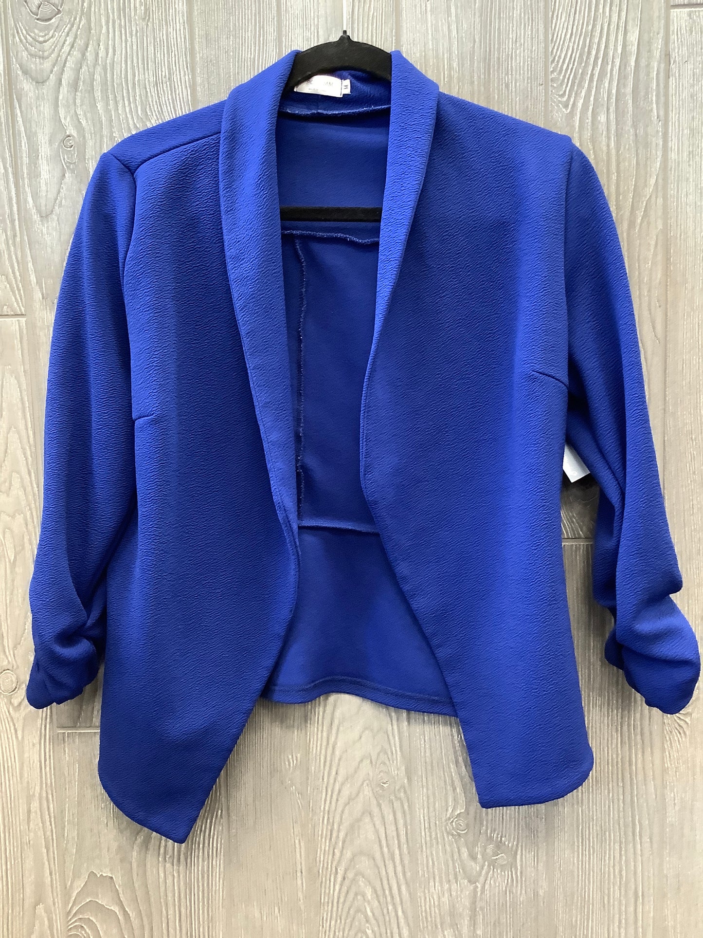 Blazer By Clothes Mentor In Blue, Size: M