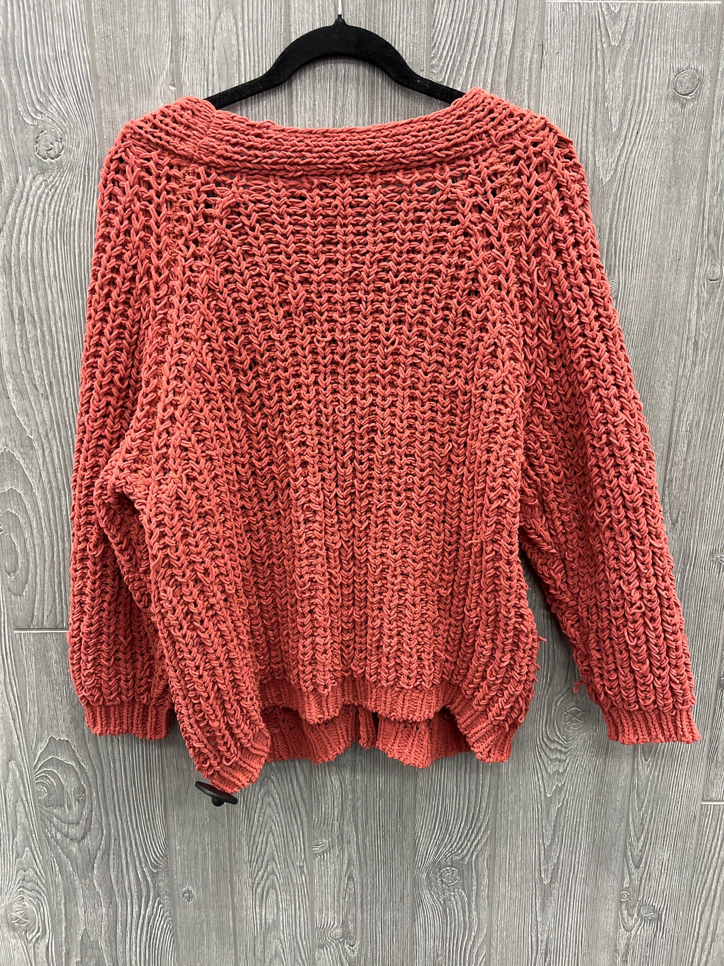 Sweater By Clothes Mentor In Orange, Size: L