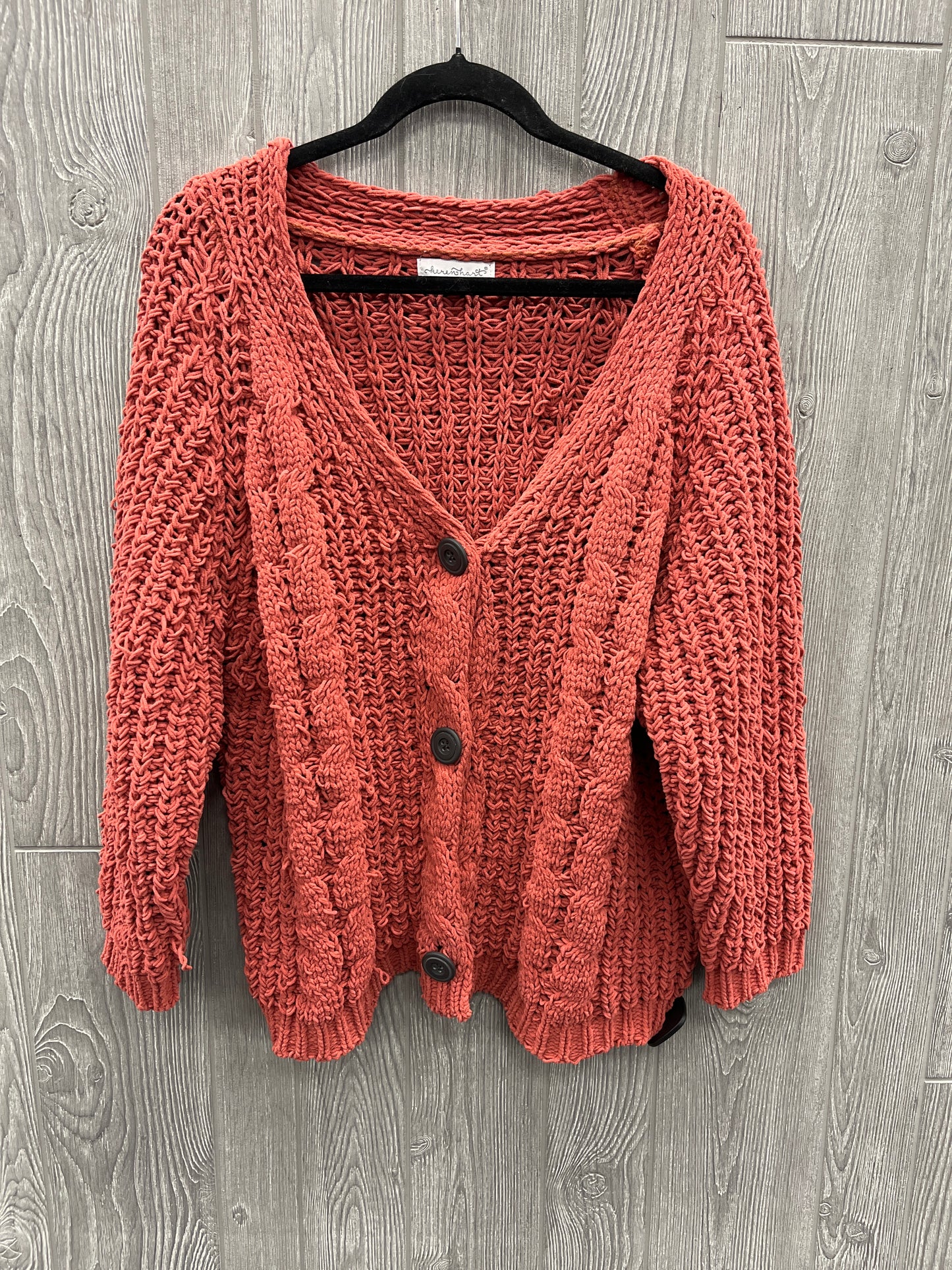 Sweater By Clothes Mentor In Orange, Size: L
