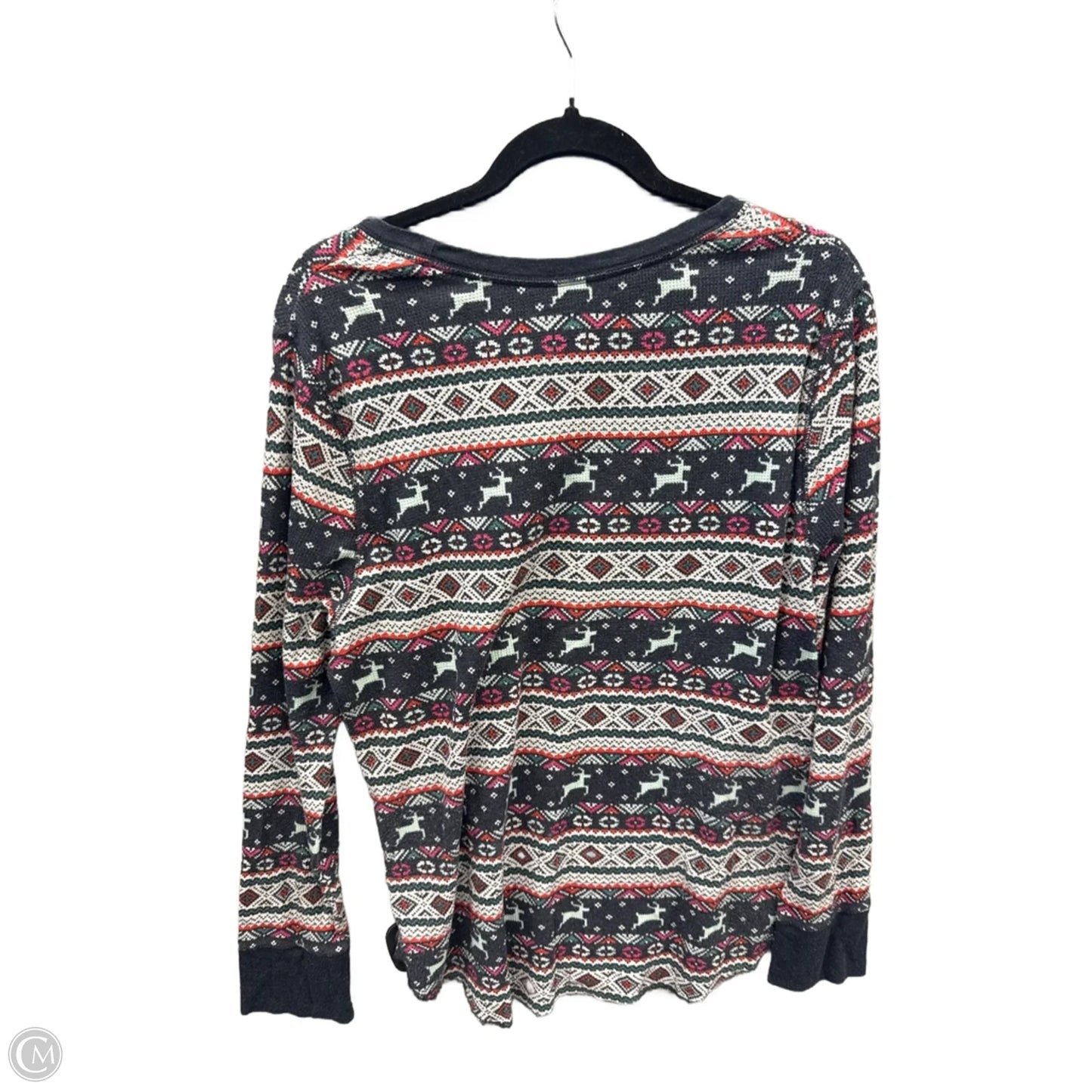 Top Long Sleeve By Old Navy In Multi-colored, Size: Xxl