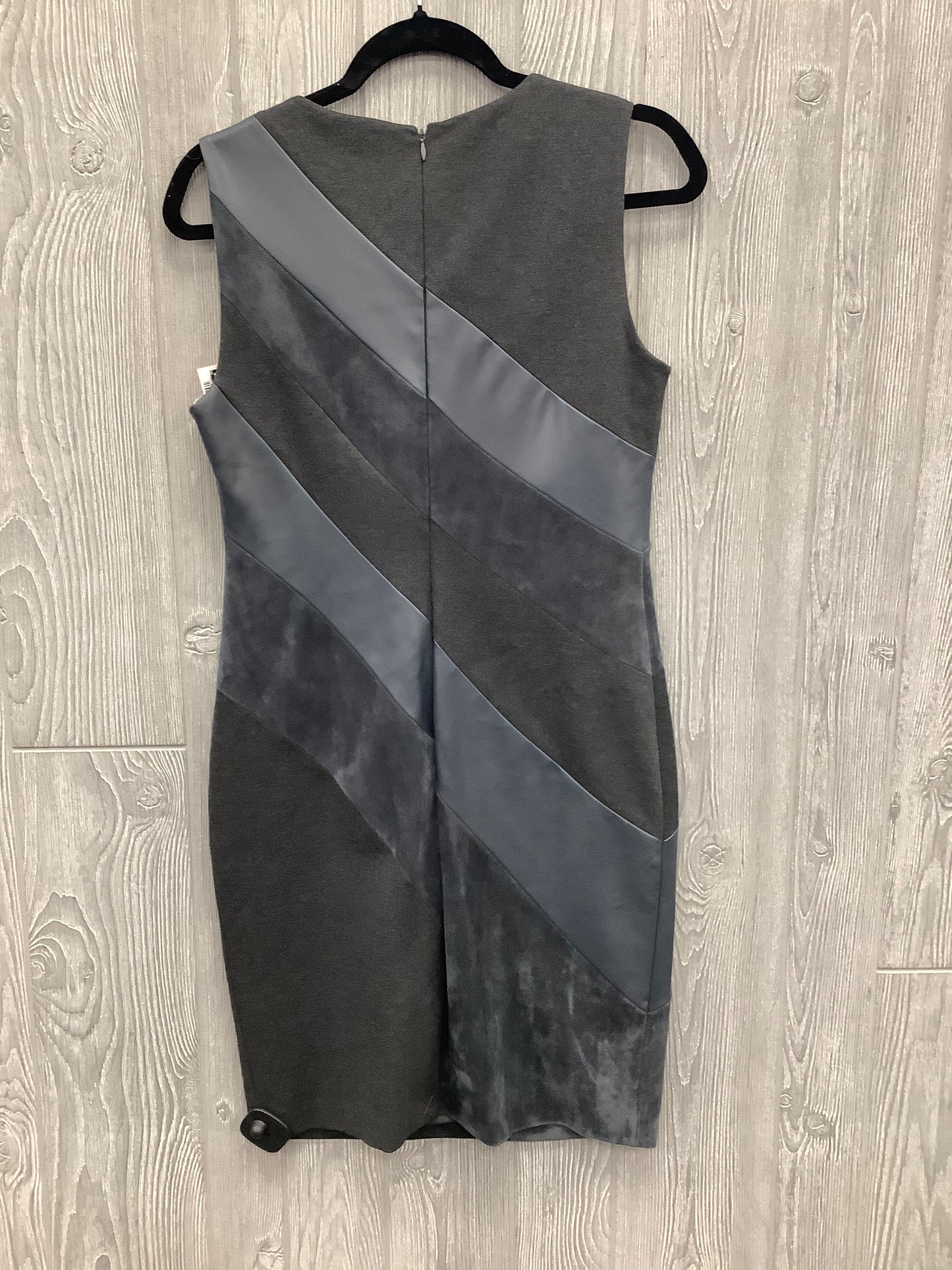 Dress Casual Midi By Calvin Klein In Grey, Size: S