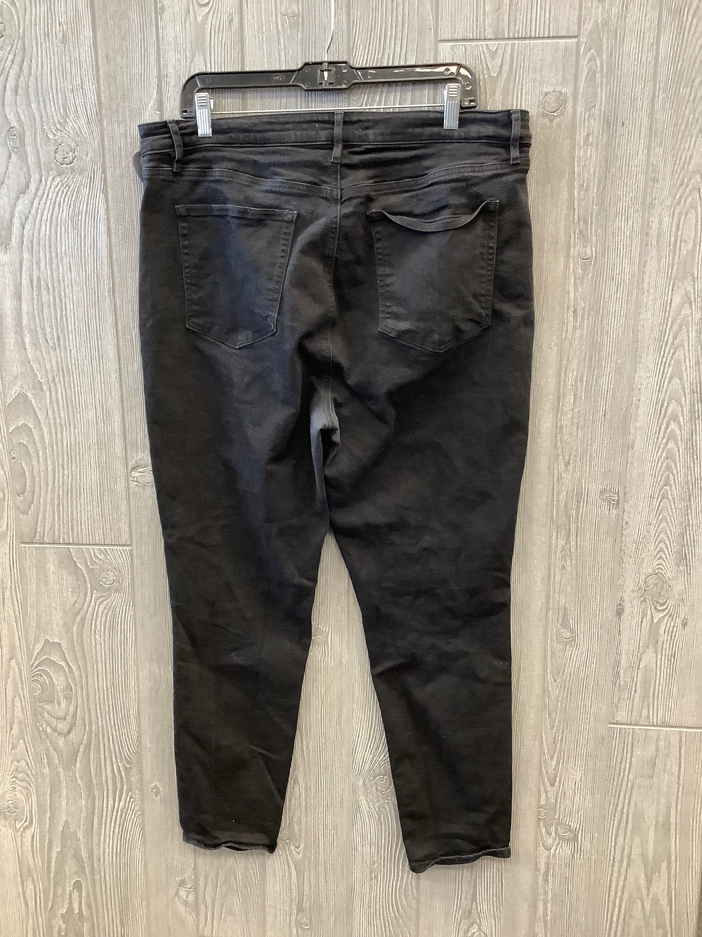 Jeans Skinny By Loft In Black, Size: 16