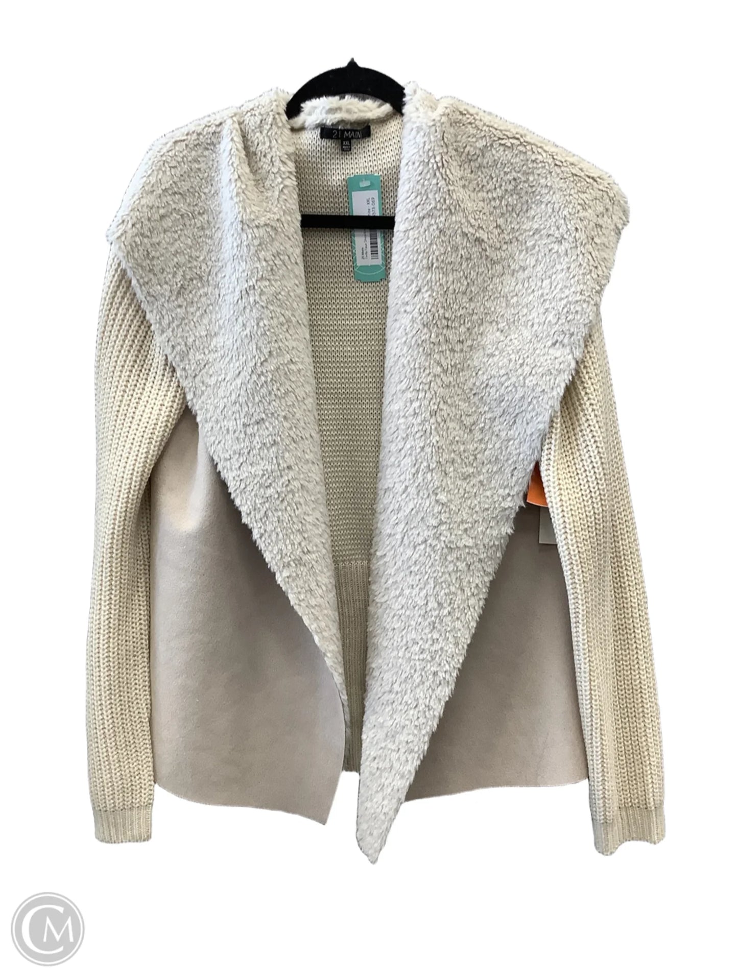 Sweater By Clothes Mentor In Tan, Size: Xxl
