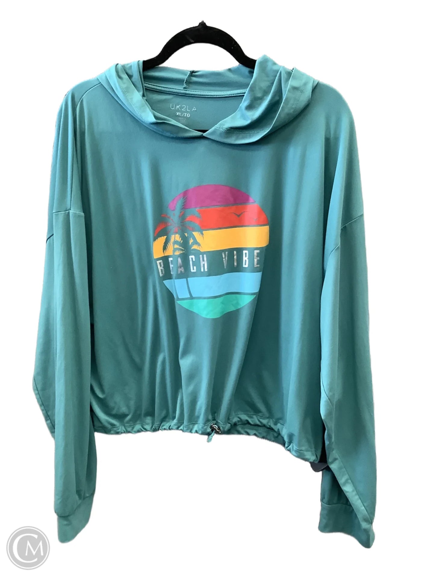 Top Long Sleeve By Clothes Mentor In Blue, Size: Xl
