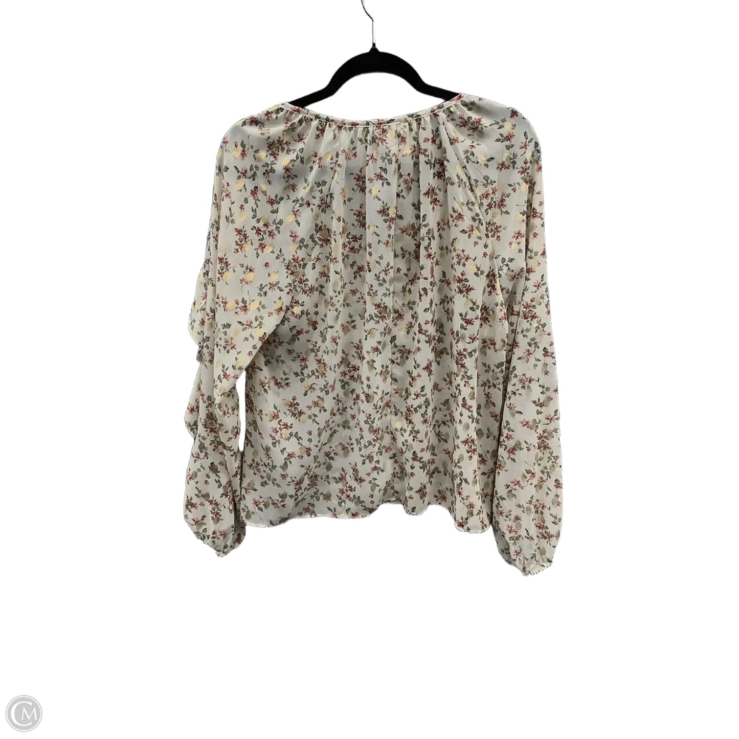 Top Long Sleeve By Umgee In Floral Print, Size: L