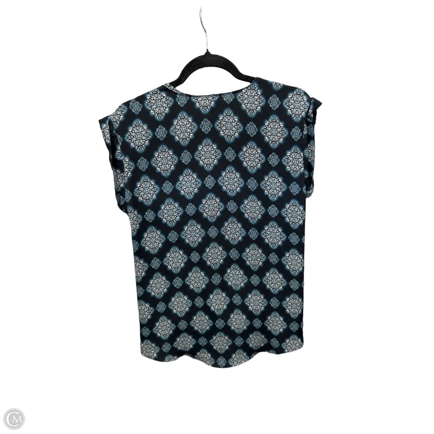 Top Sleeveless By Ann Taylor In Navy, Size: M