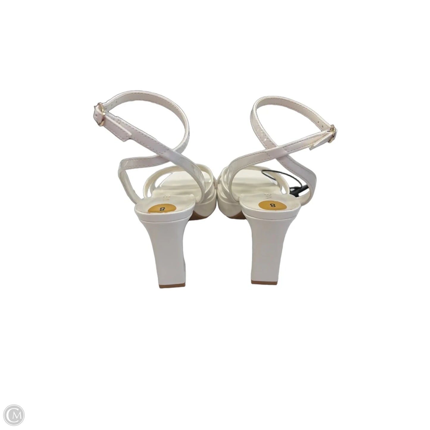 Shoes Heels Block By Nine West In White, Size: 8