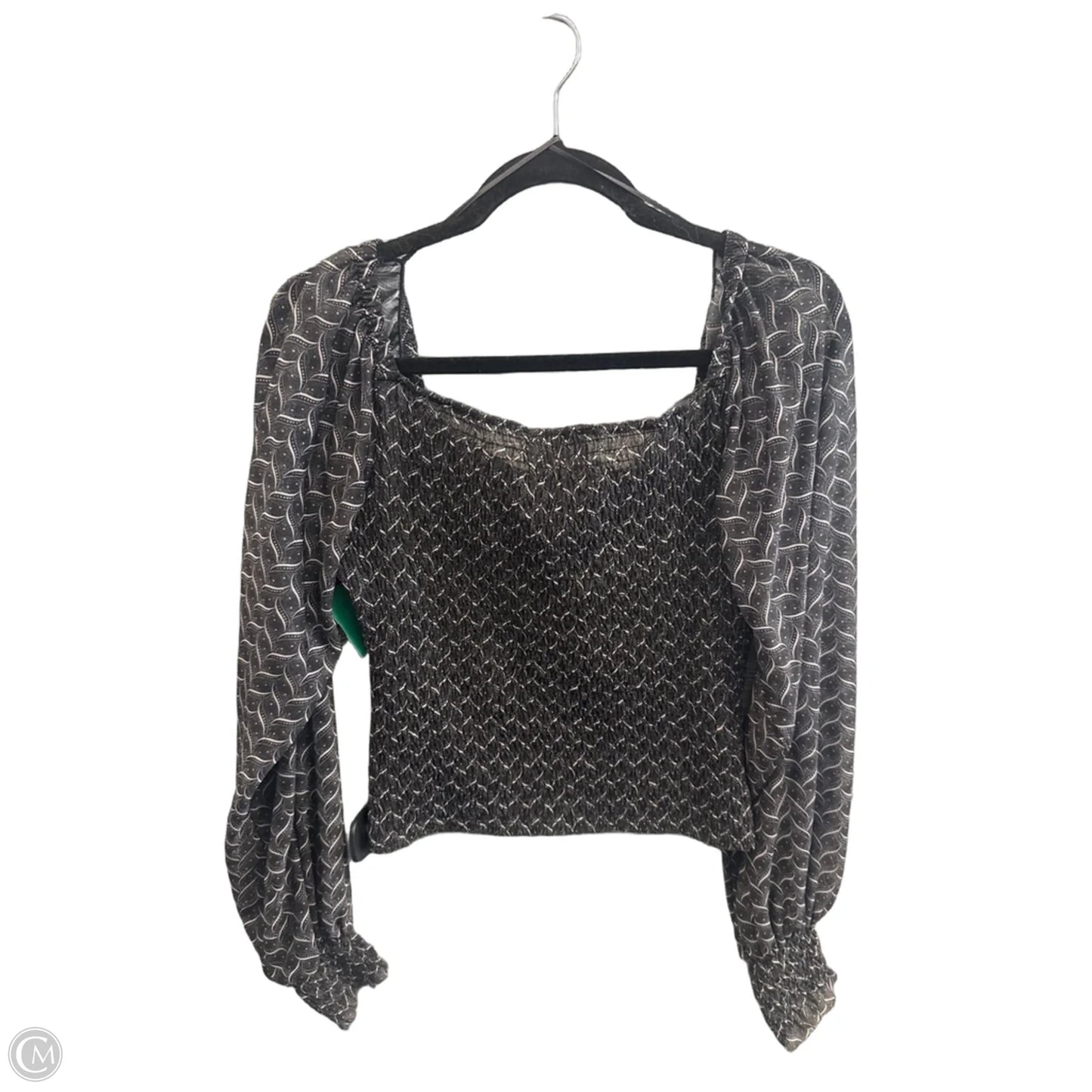 Top Long Sleeve By Anthropologie In Black, Size: M