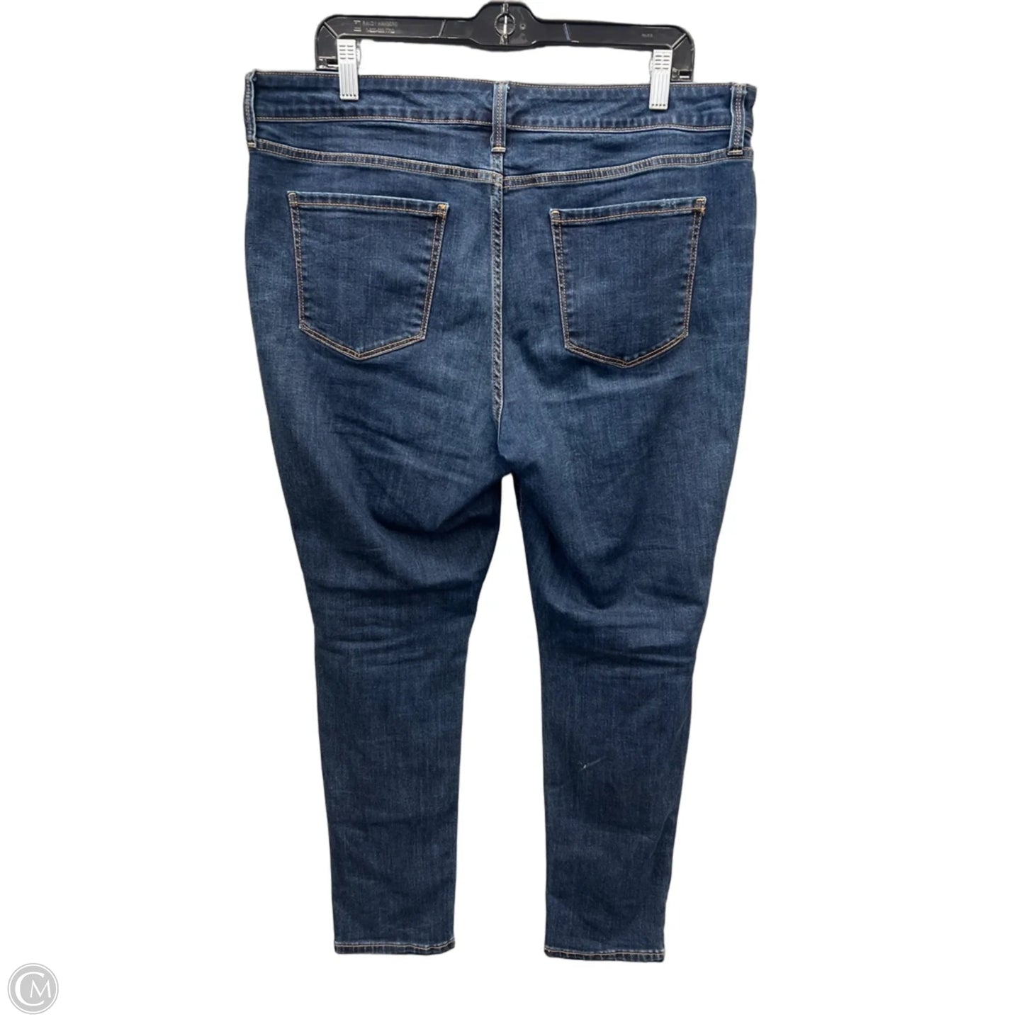 Jeans Skinny By St Johns Bay In Blue Denim, Size: 18