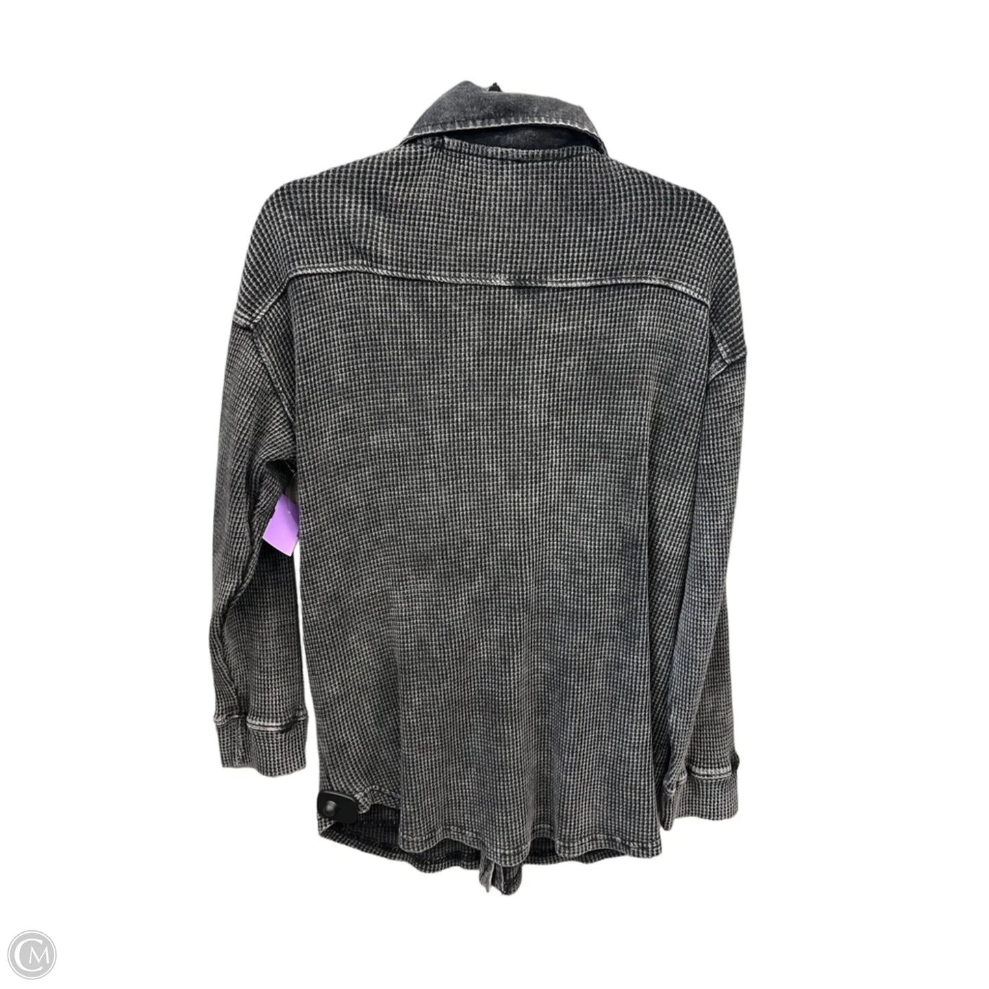 Top Long Sleeve By Mono B In Black, Size: M
