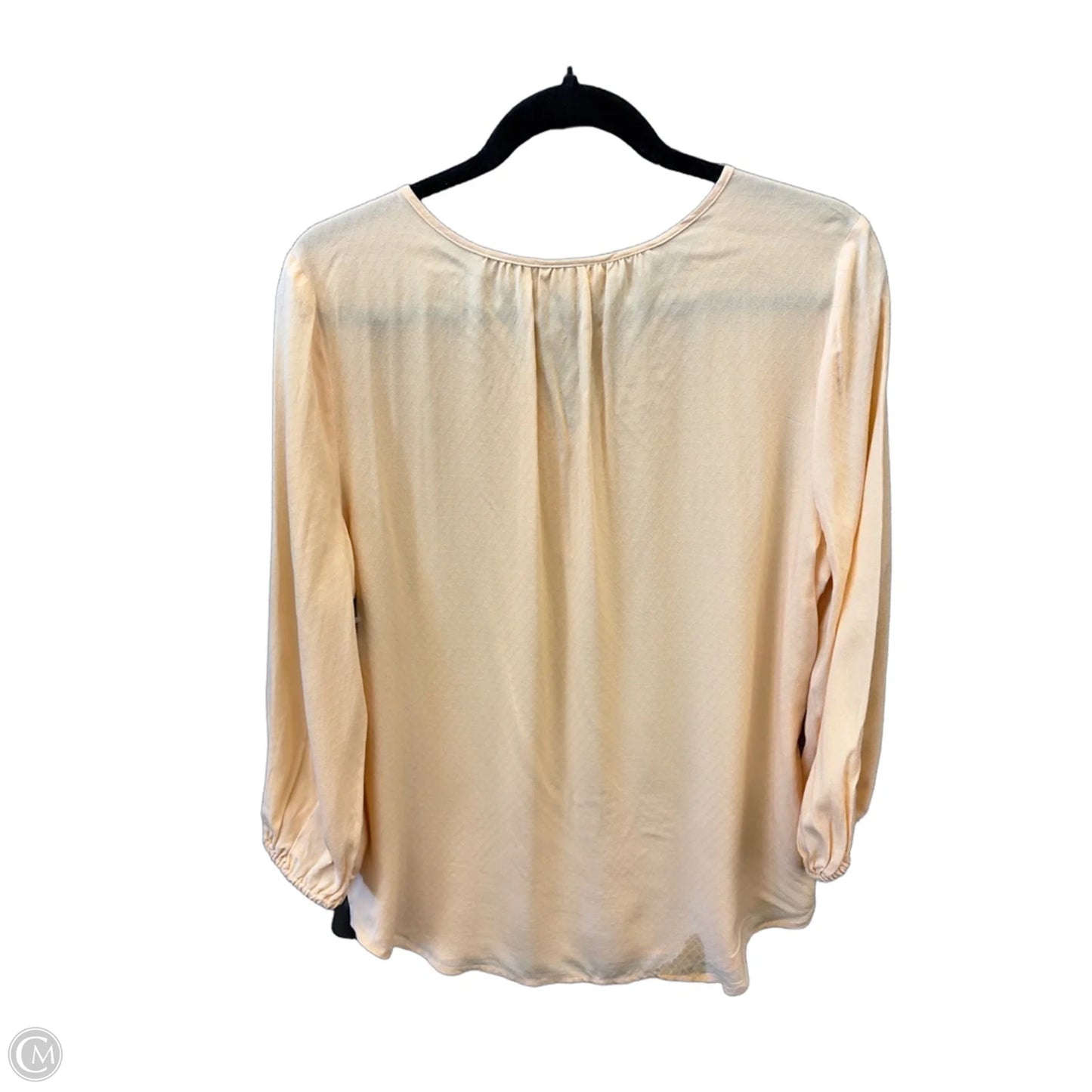 Top 3/4 Sleeve By Liz Claiborne In Yellow, Size: S