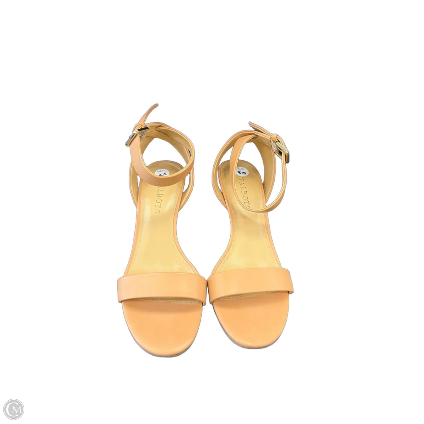 Sandals Heels Block By Talbots In Beige, Size: 8.5