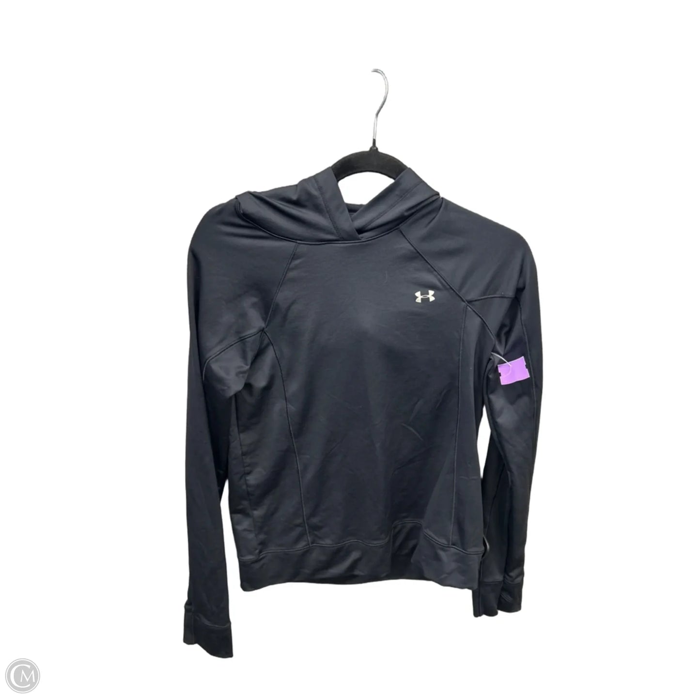 Athletic Sweatshirt Hoodie By Under Armour In Black, Size: S