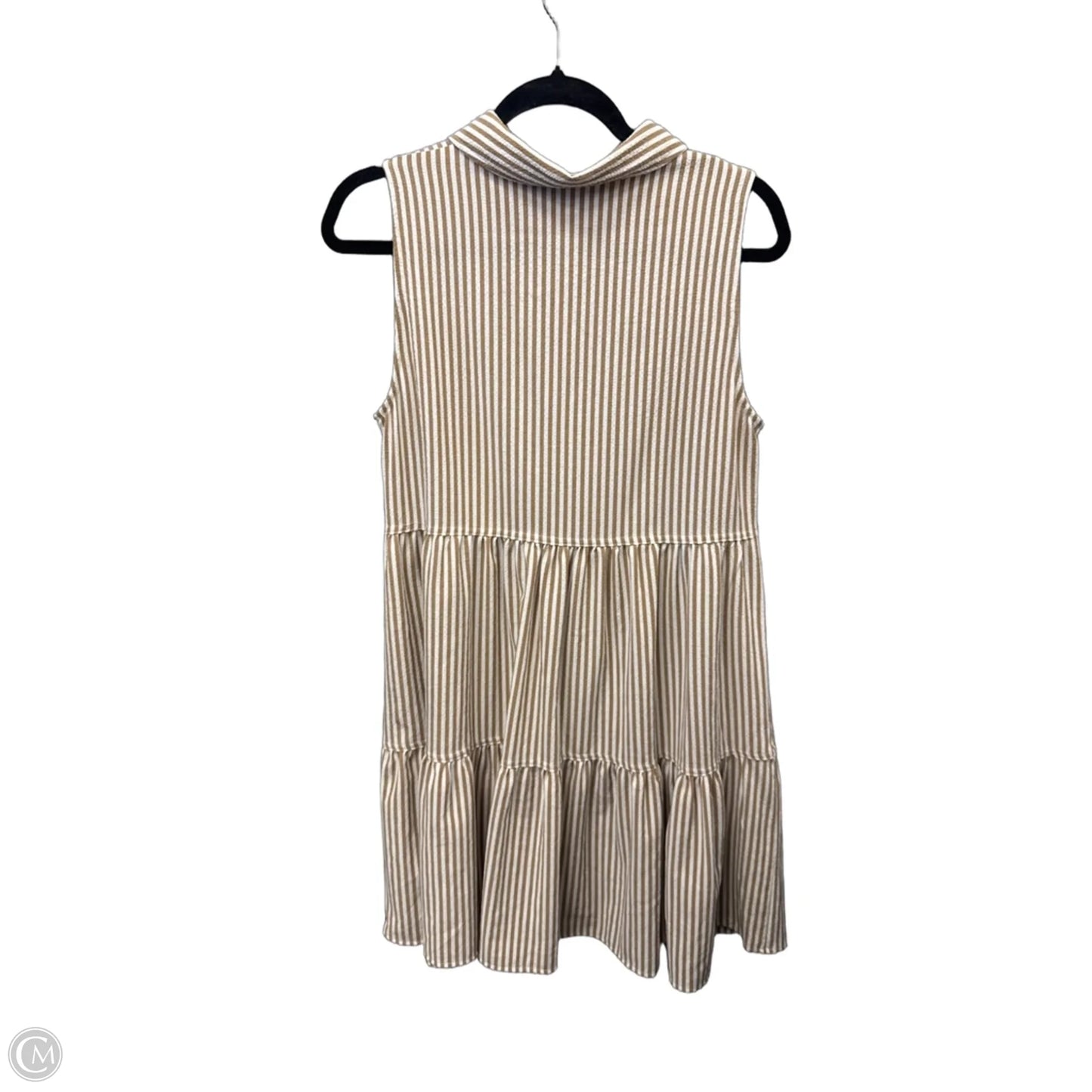 Dress Casual Midi By Tommy Hilfiger In Striped Pattern, Size: M