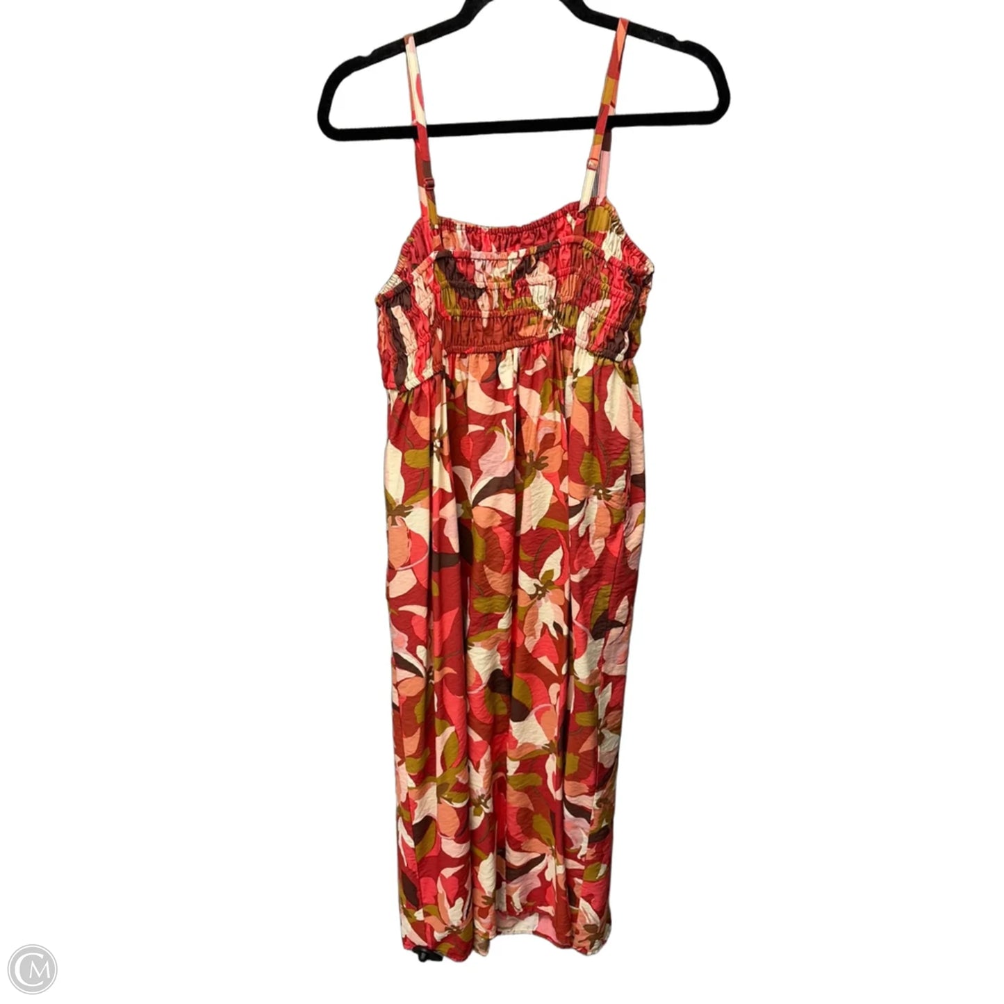 Dress Casual Midi By A New Day In Red, Size: M