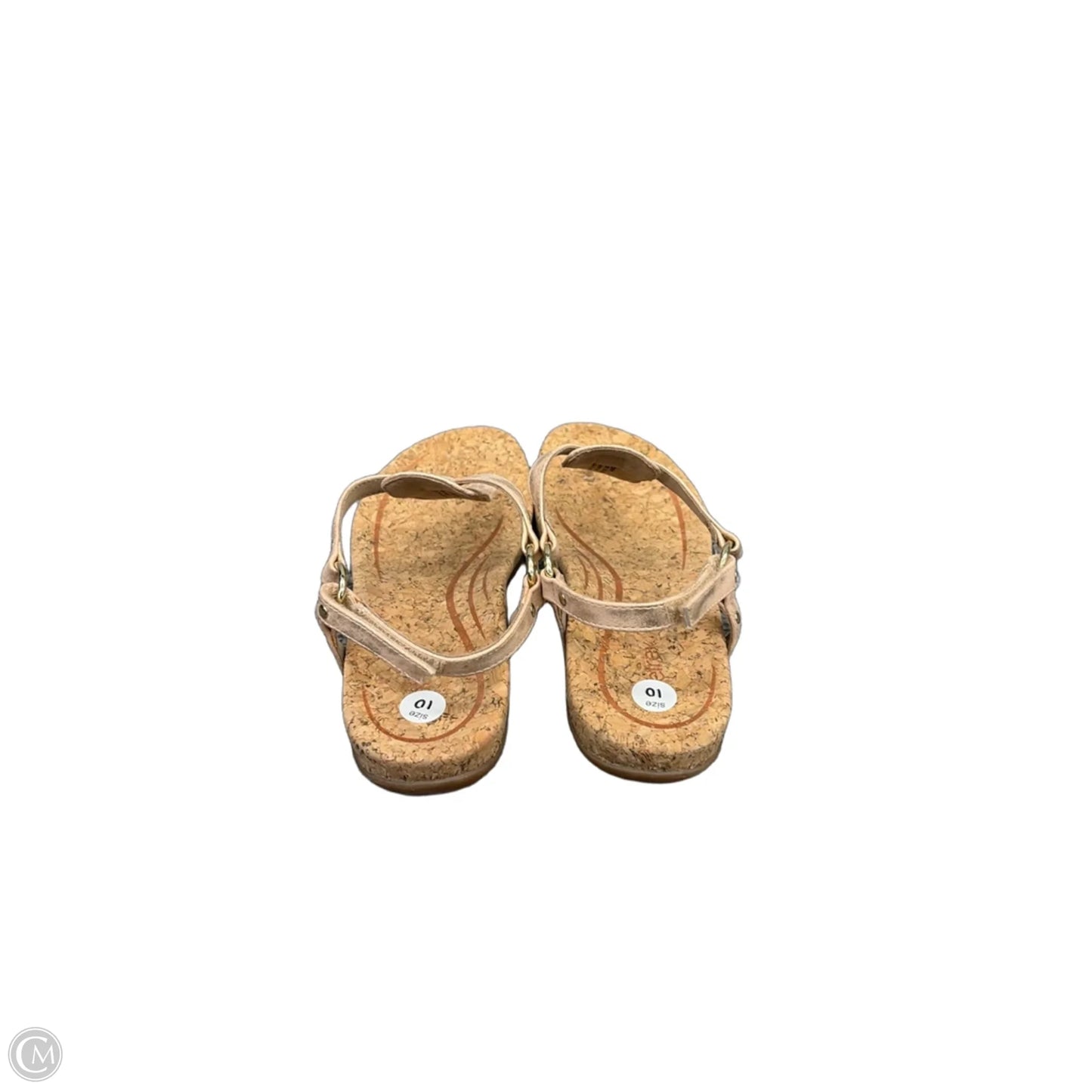 Sandals Flats By Aetrex In Rose Gold, Size: 10