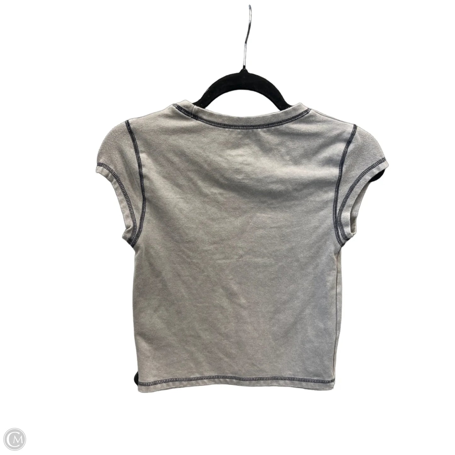 Top Short Sleeve By Clothes Mentor In Grey, Size: M