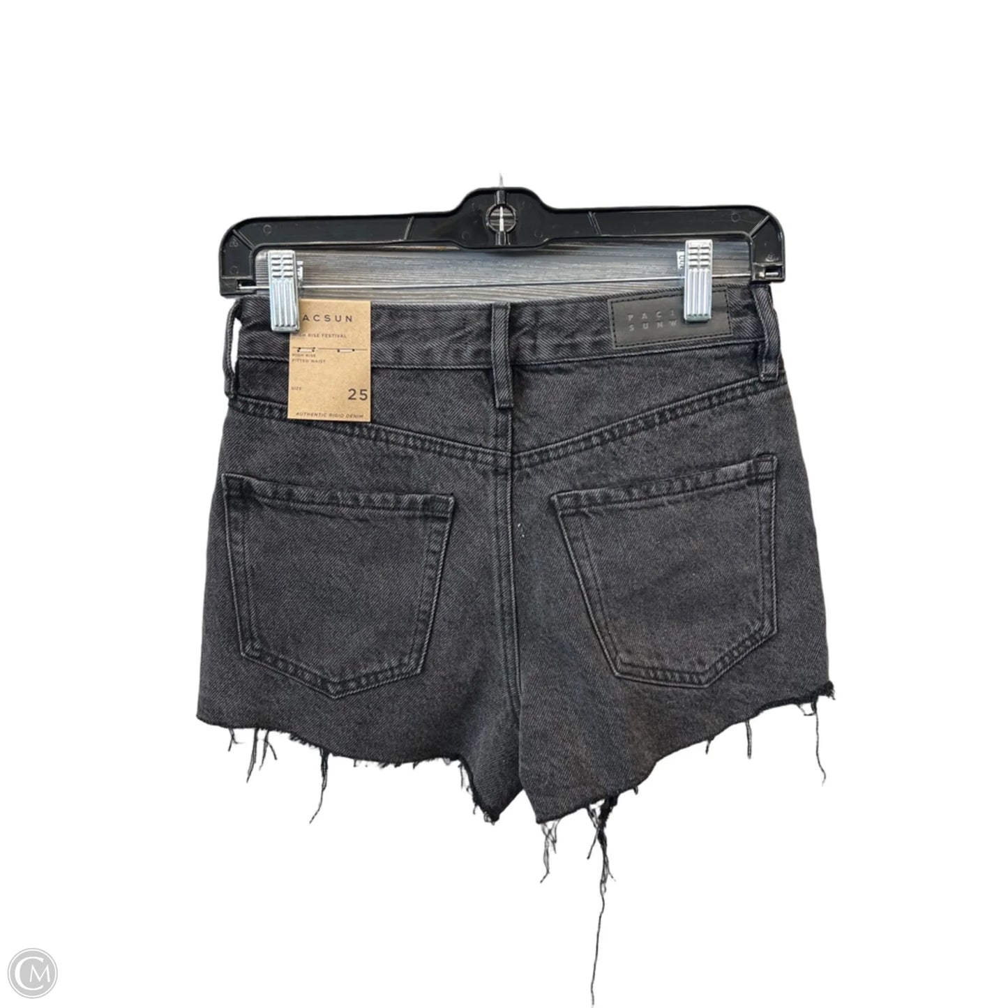 Shorts By Pacsun In Black Denim, Size: 2