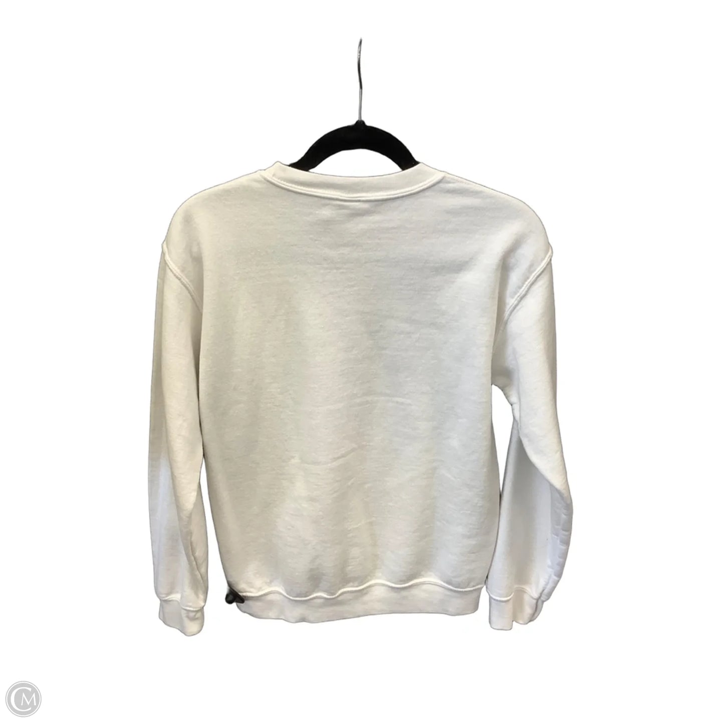 Sweatshirt Crewneck By Gildan In White, Size: S