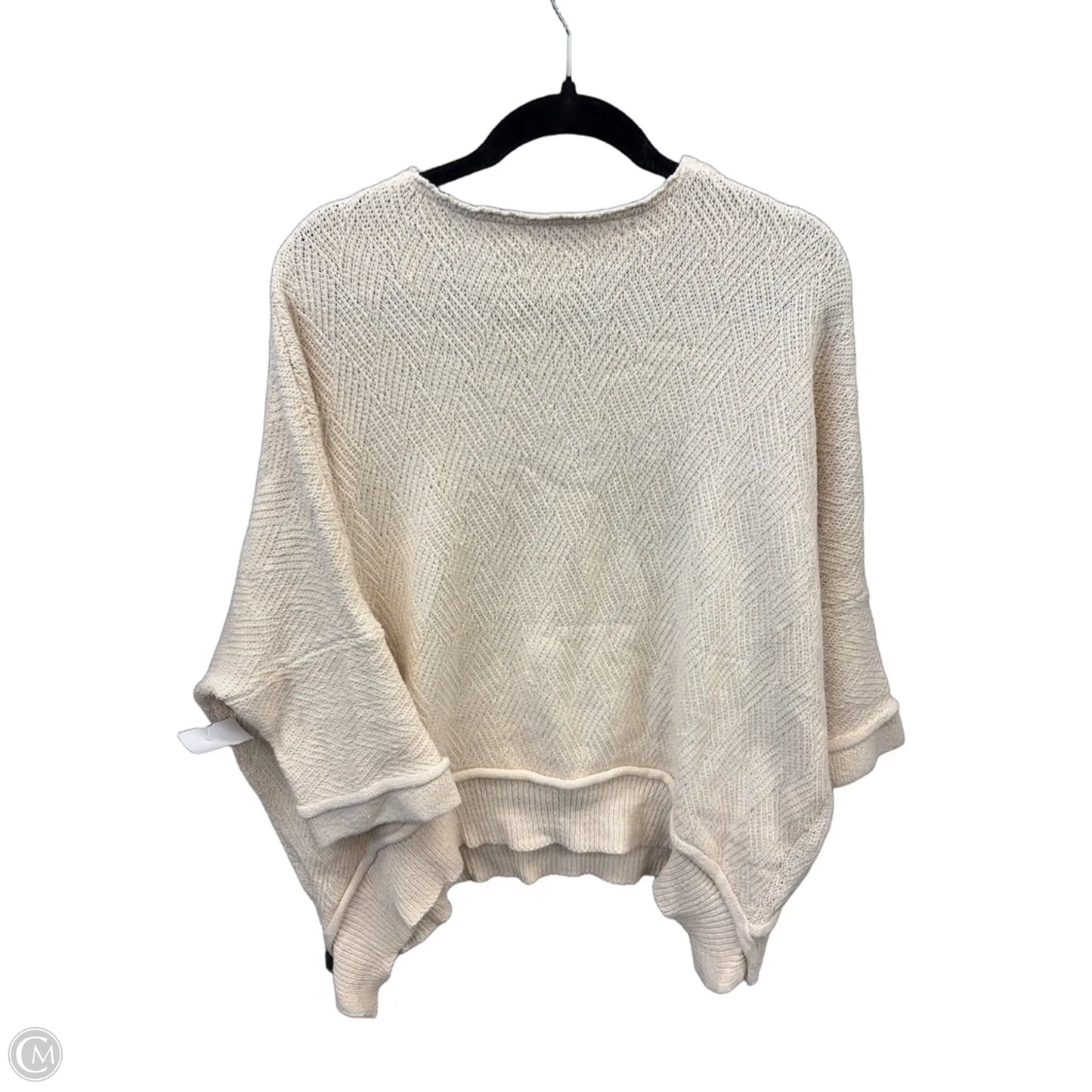 Sweater Short Sleeve By Clothes Mentor In Cream, Size: S