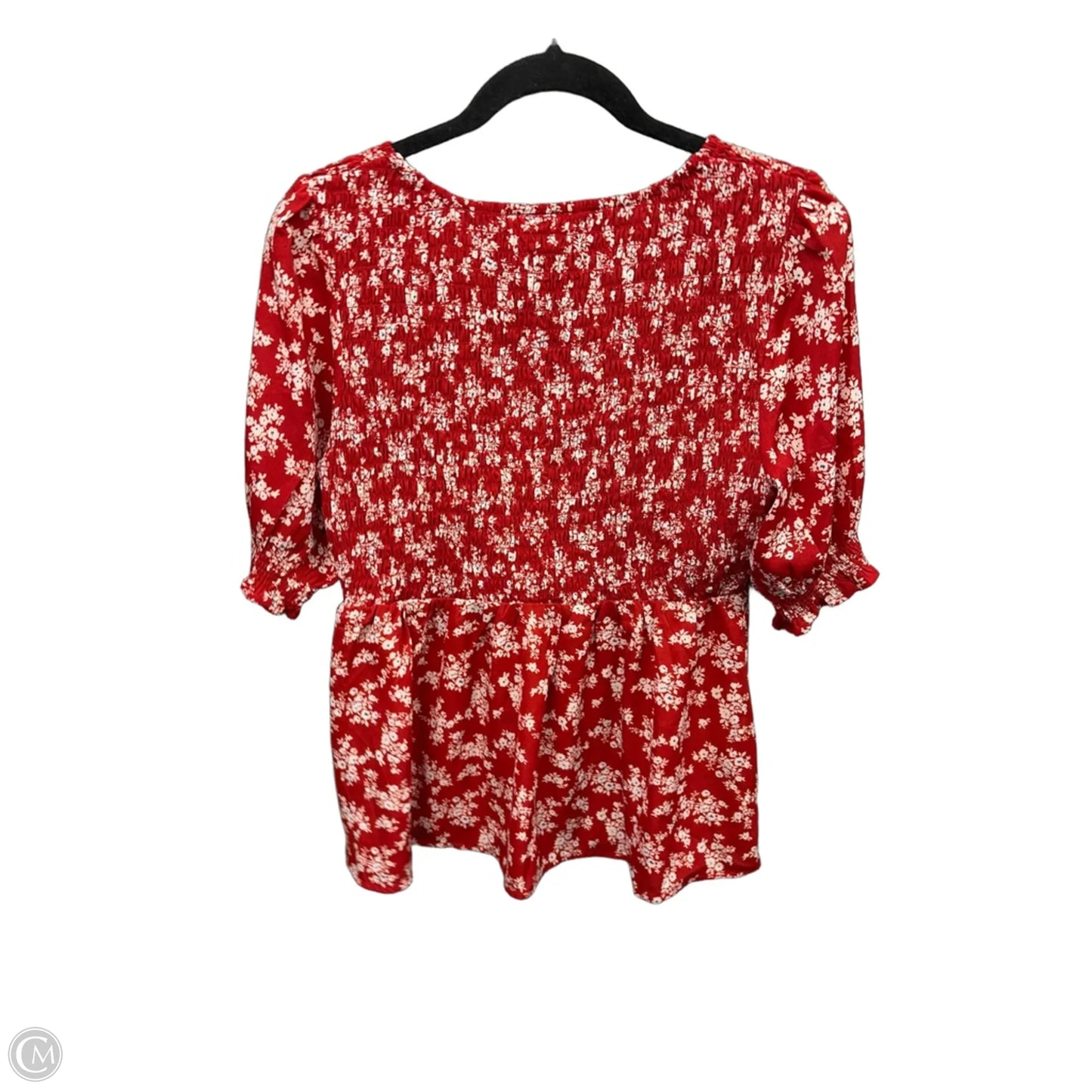 Top Short Sleeve By Clothes Mentor In Red, Size: M