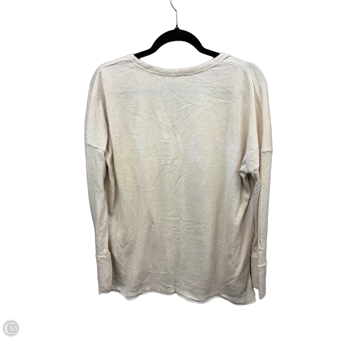 Top Long Sleeve By In Loom In Cream, Size: S