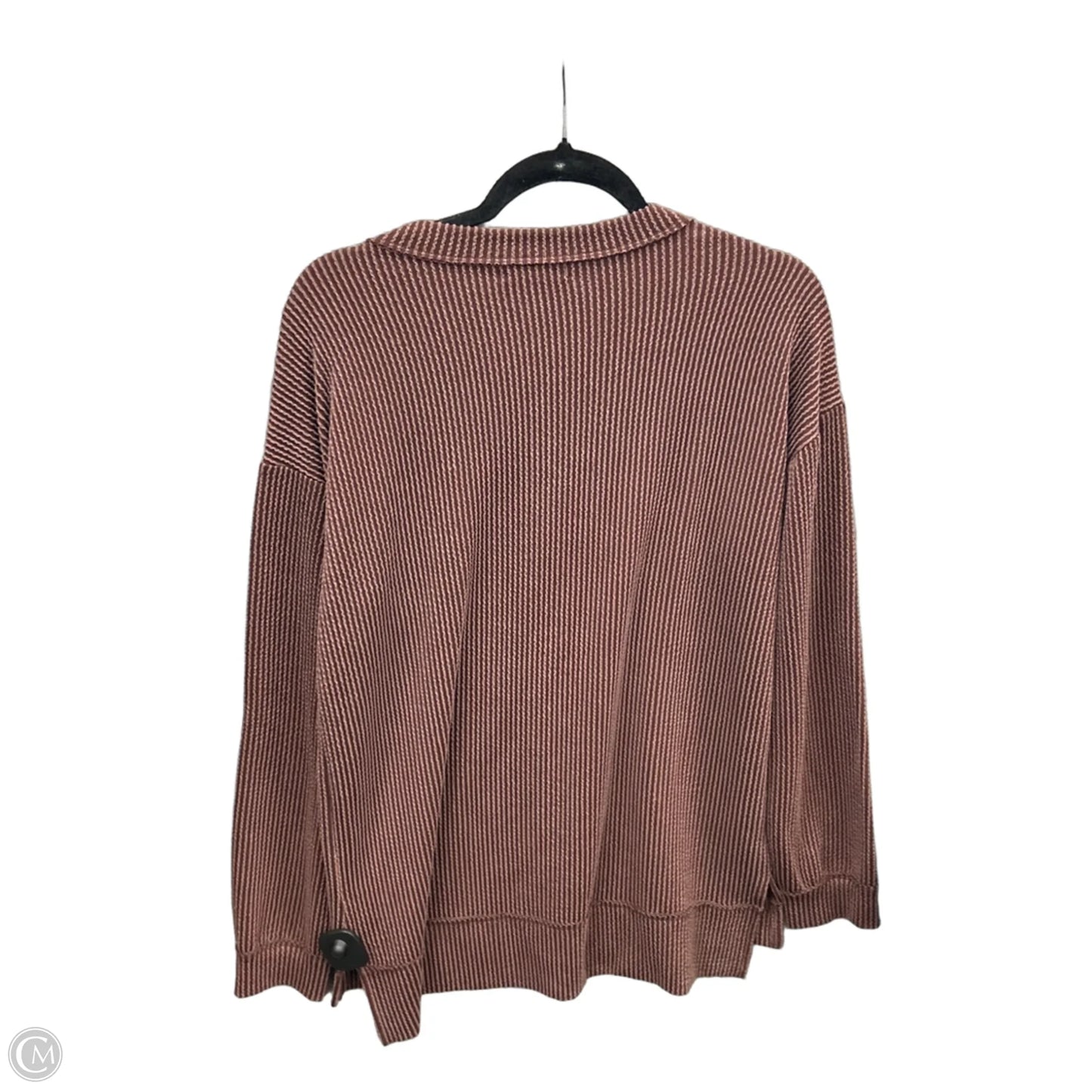 Top Long Sleeve By Maurices In Brown, Size: Xs