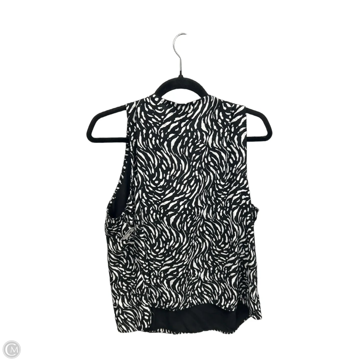 Top Sleeveless By Nine West In Black & White, Size: Xxl