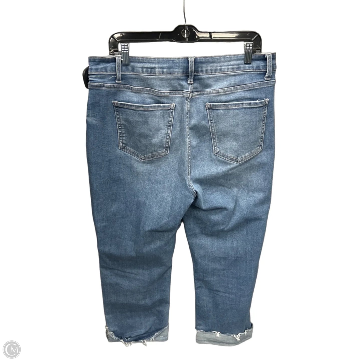 Jeans Cropped By Time And Tru In Blue Denim, Size: 14
