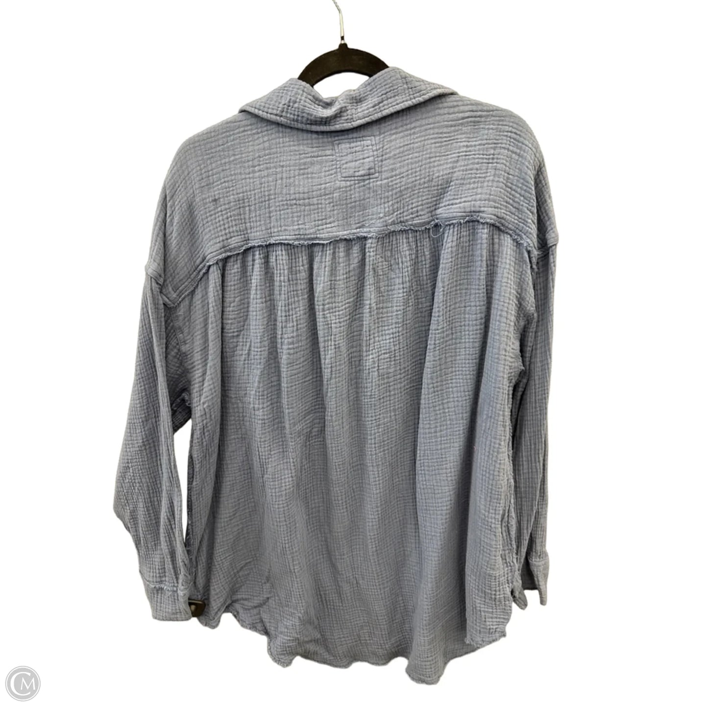 Top Long Sleeve By Aerie In Blue, Size: M