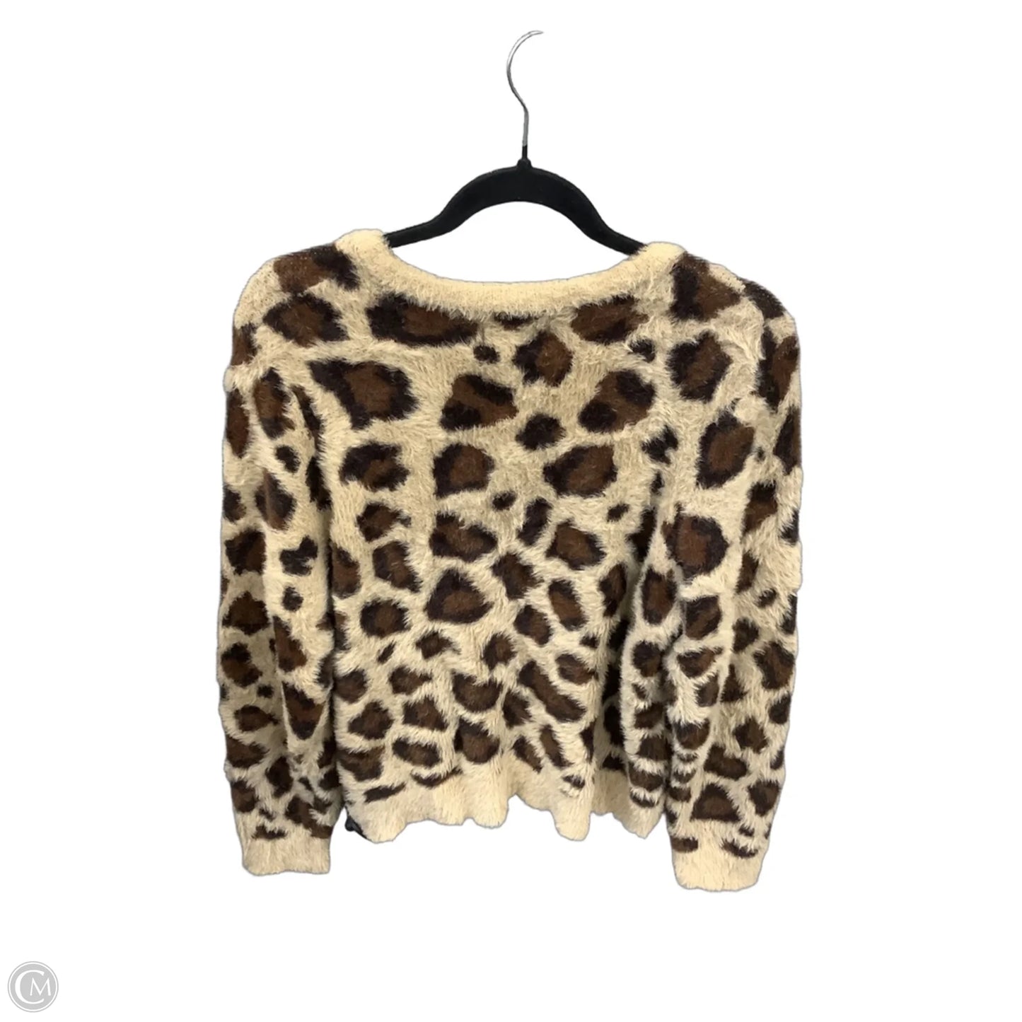 Sweater Cardigan By Industry In Animal Print, Size: Xl