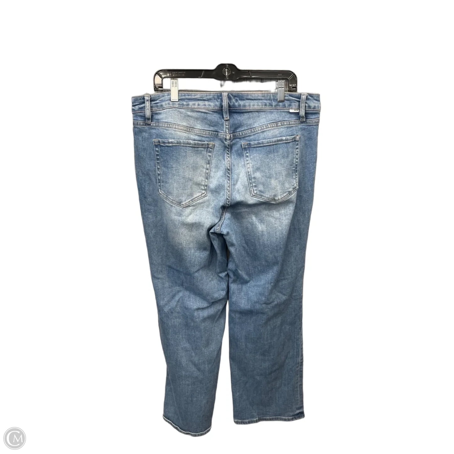 Jeans Straight By Clothes Mentor In Blue Denim, Size: 16