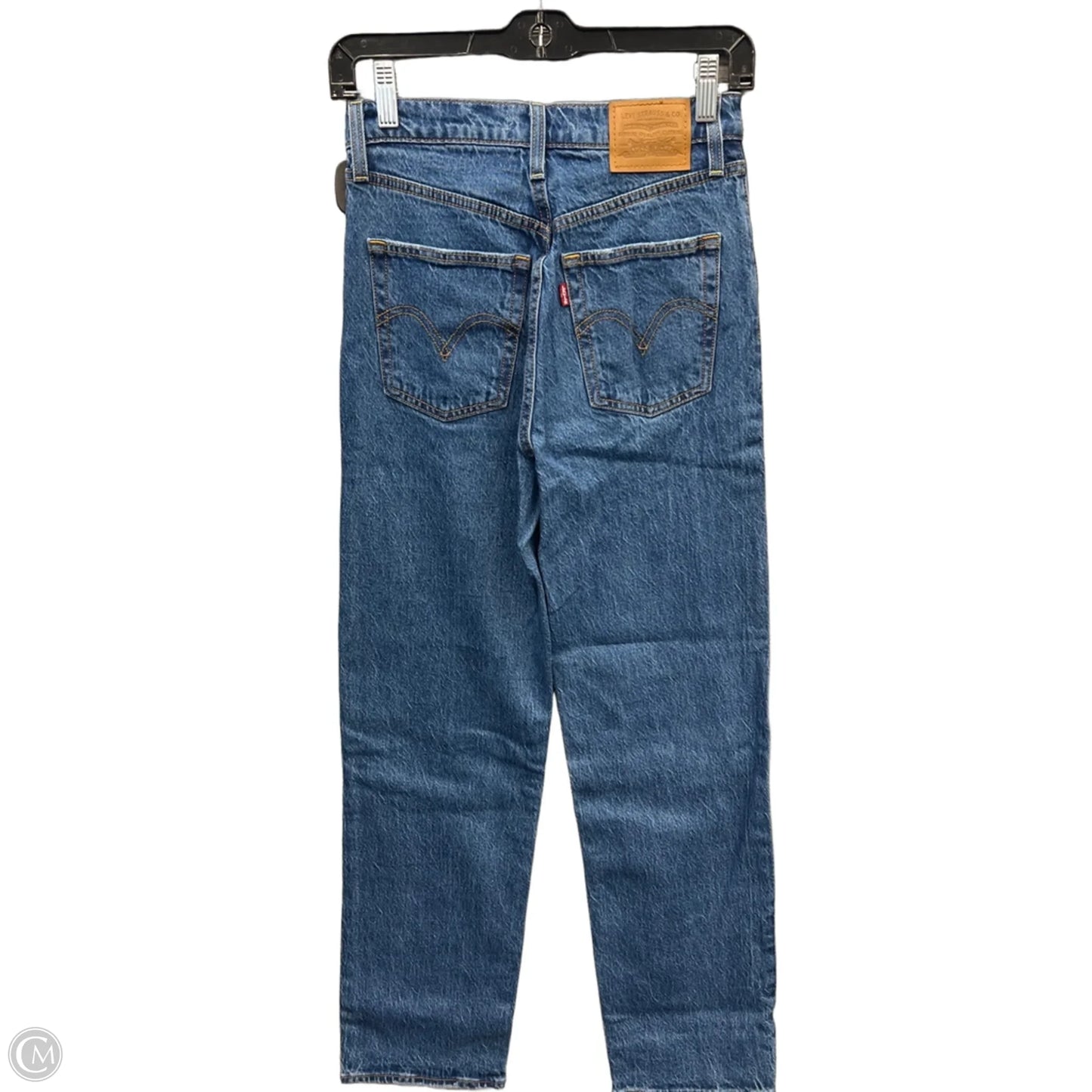 Jeans Straight By Levis In Blue Denim, Size: 2