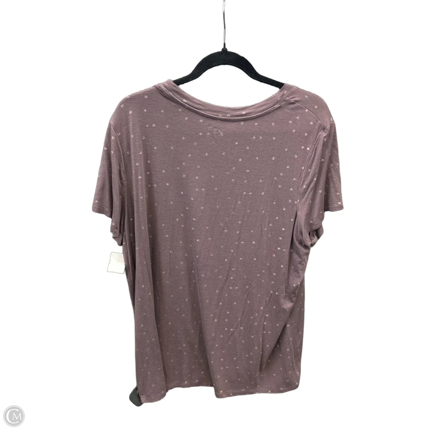 Top Short Sleeve By Maurices In Mauve, Size: 1x