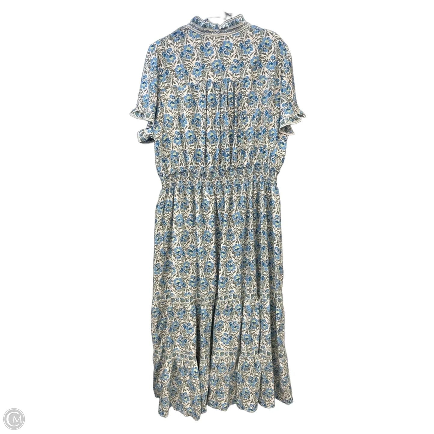 Dress Casual Maxi By Max Studio In Blue & Green, Size: 2x