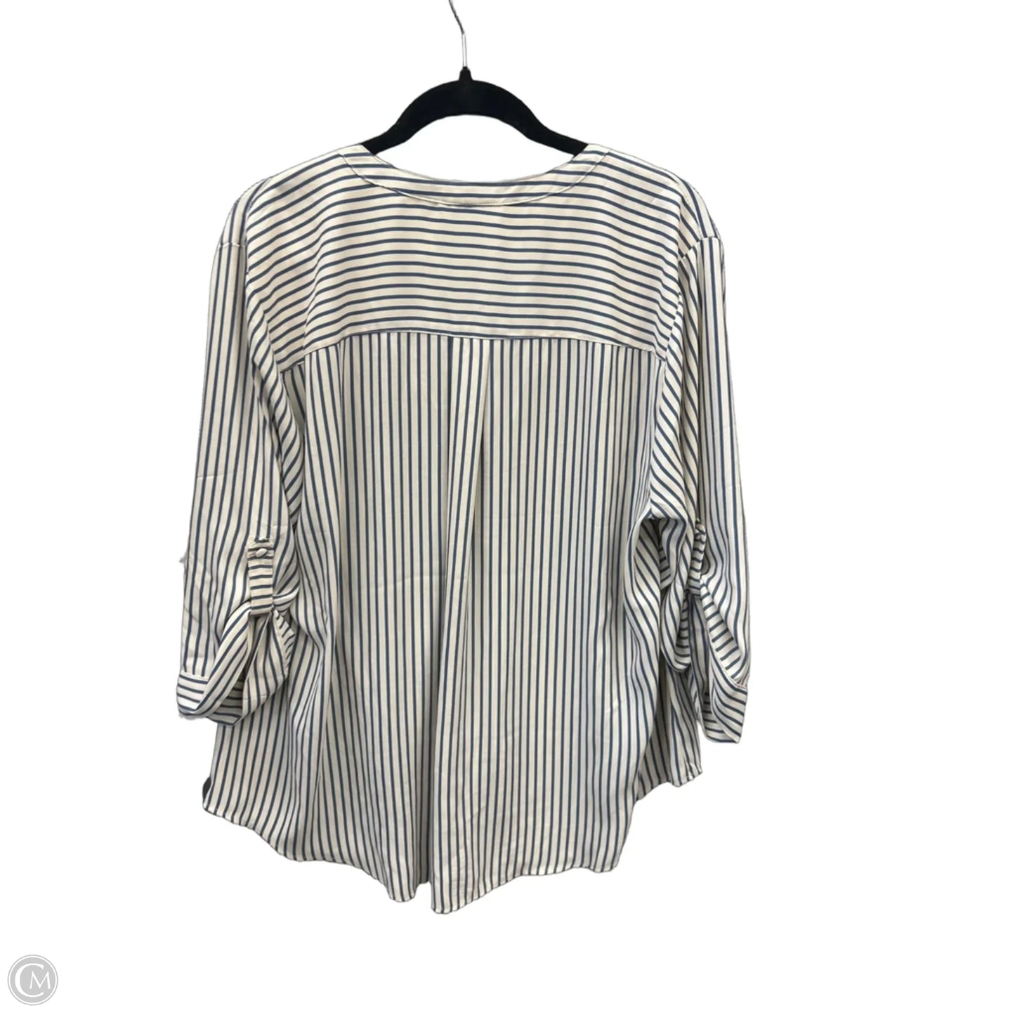 Top 3/4 Sleeve By Torrid In Striped Pattern, Size: 2x