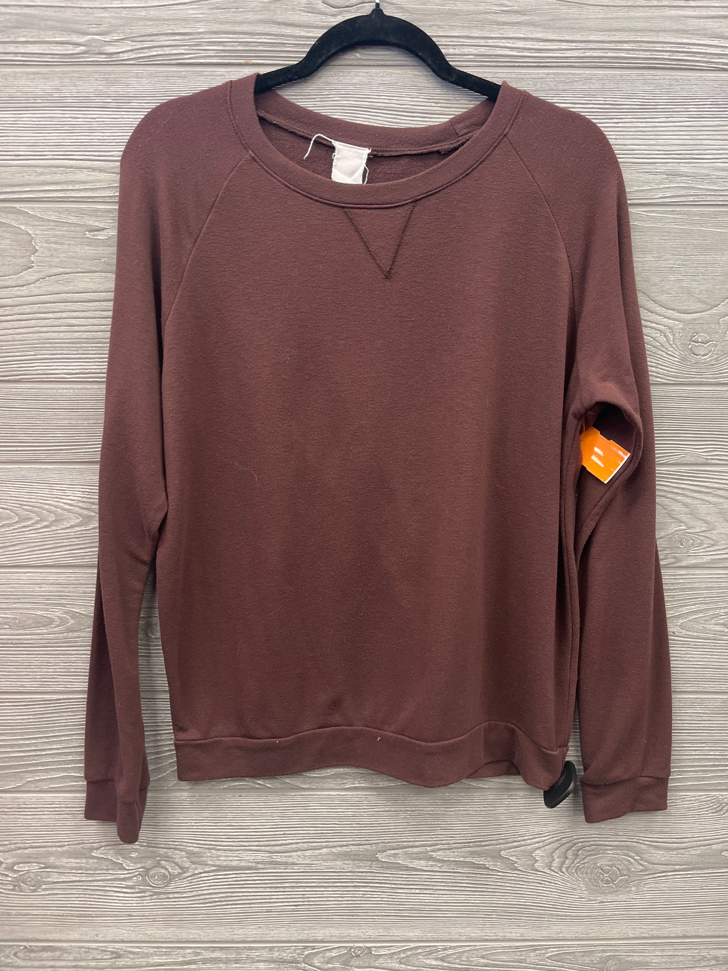 Top Long Sleeve Basic By Project Social Tee In Brown, Size: M