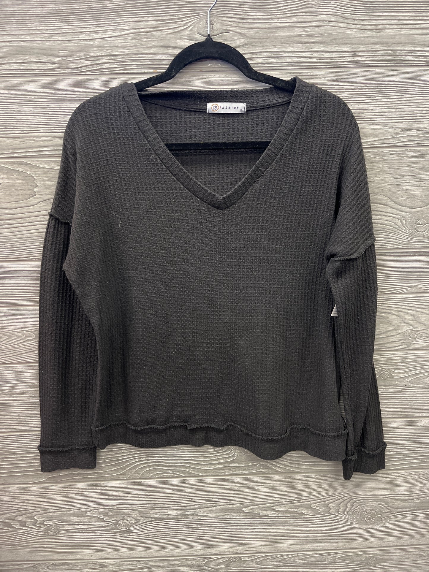 Top Long Sleeve By Clothes Mentor In Black, Size: S
