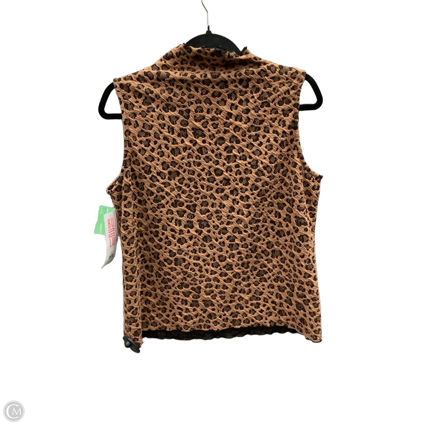 Top Sleeveless By Clothes Mentor In Animal Print, Size: L