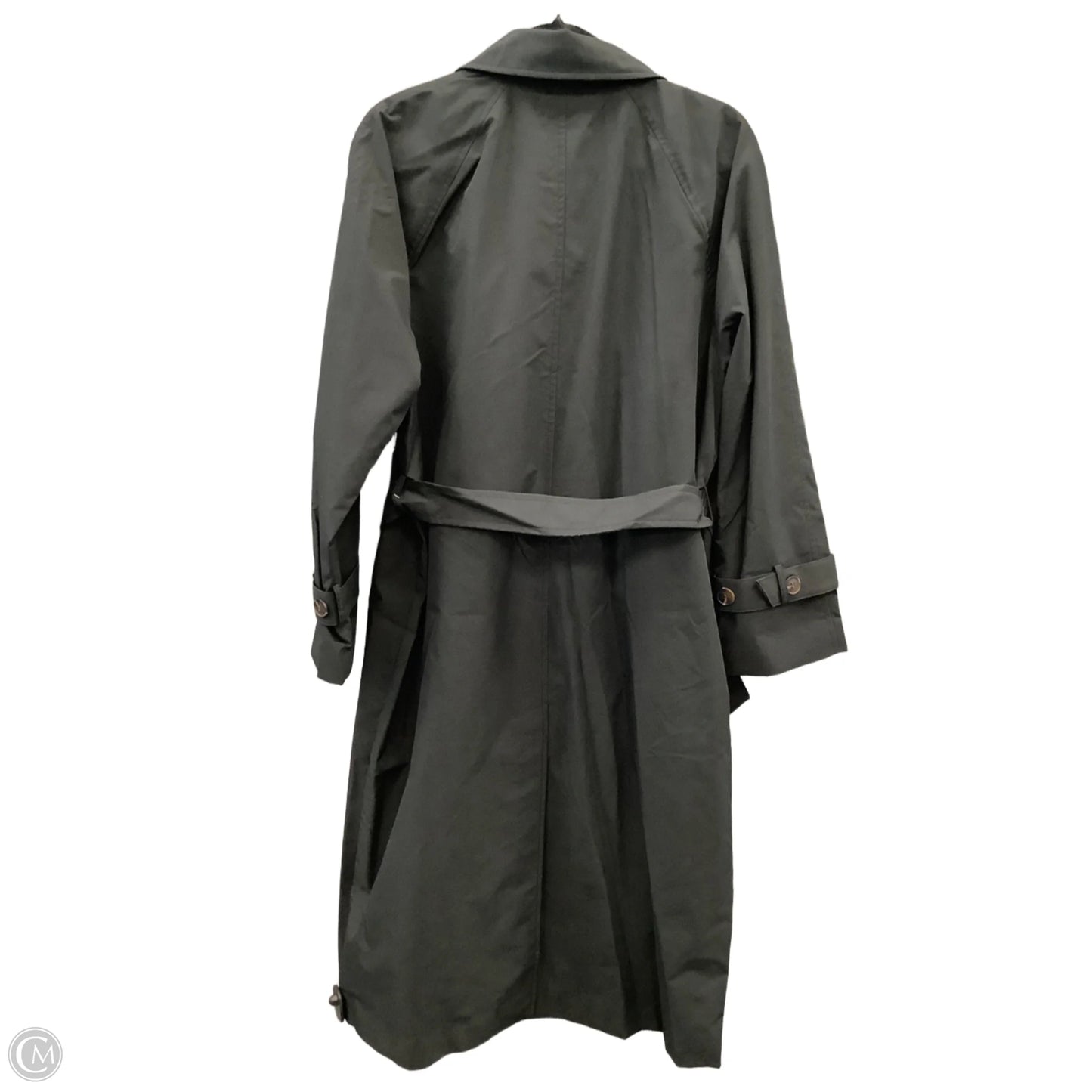 Coat Trench Coat By H&m In Black, Size: M