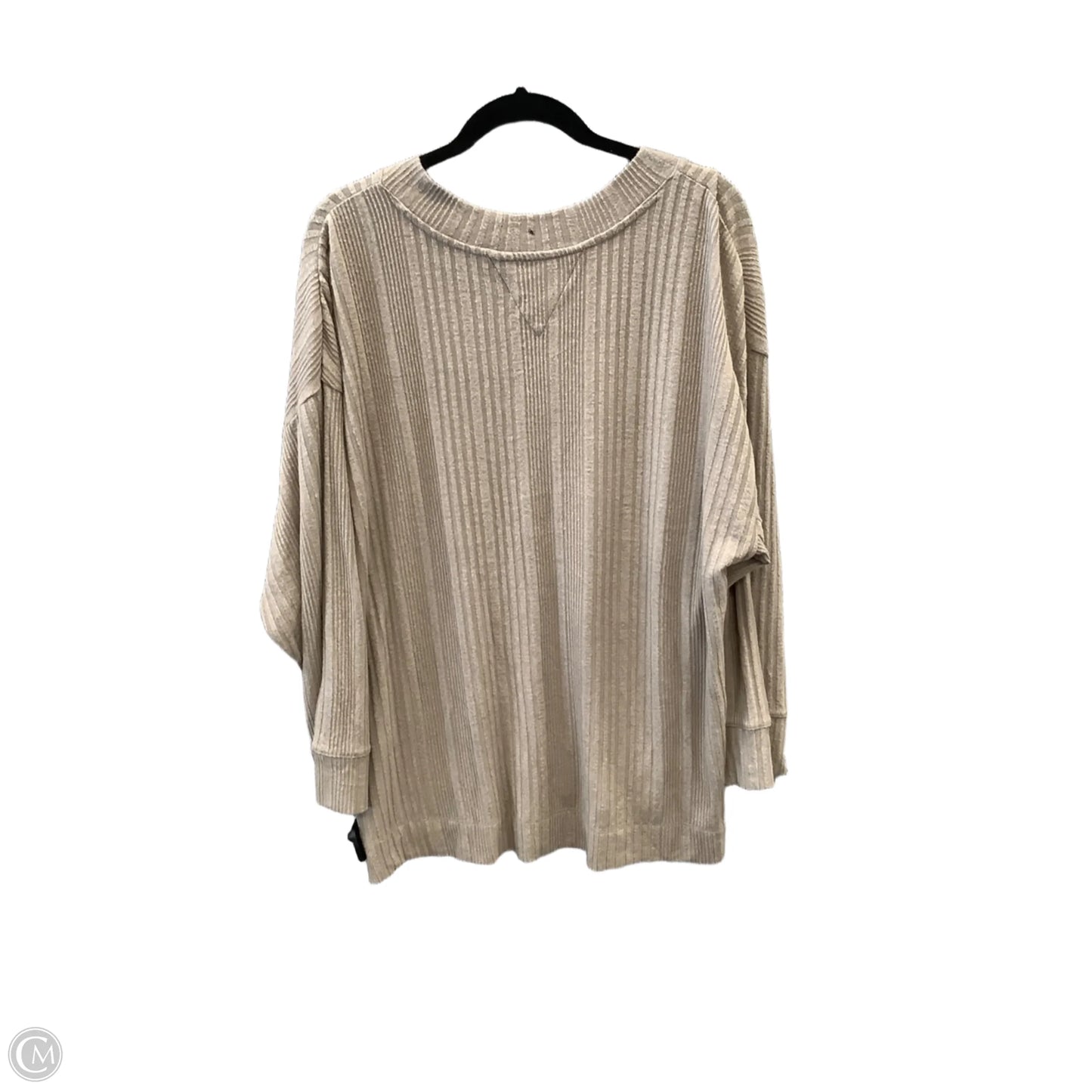 Top Long Sleeve By Andrew Marc In Brown, Size: Xxl