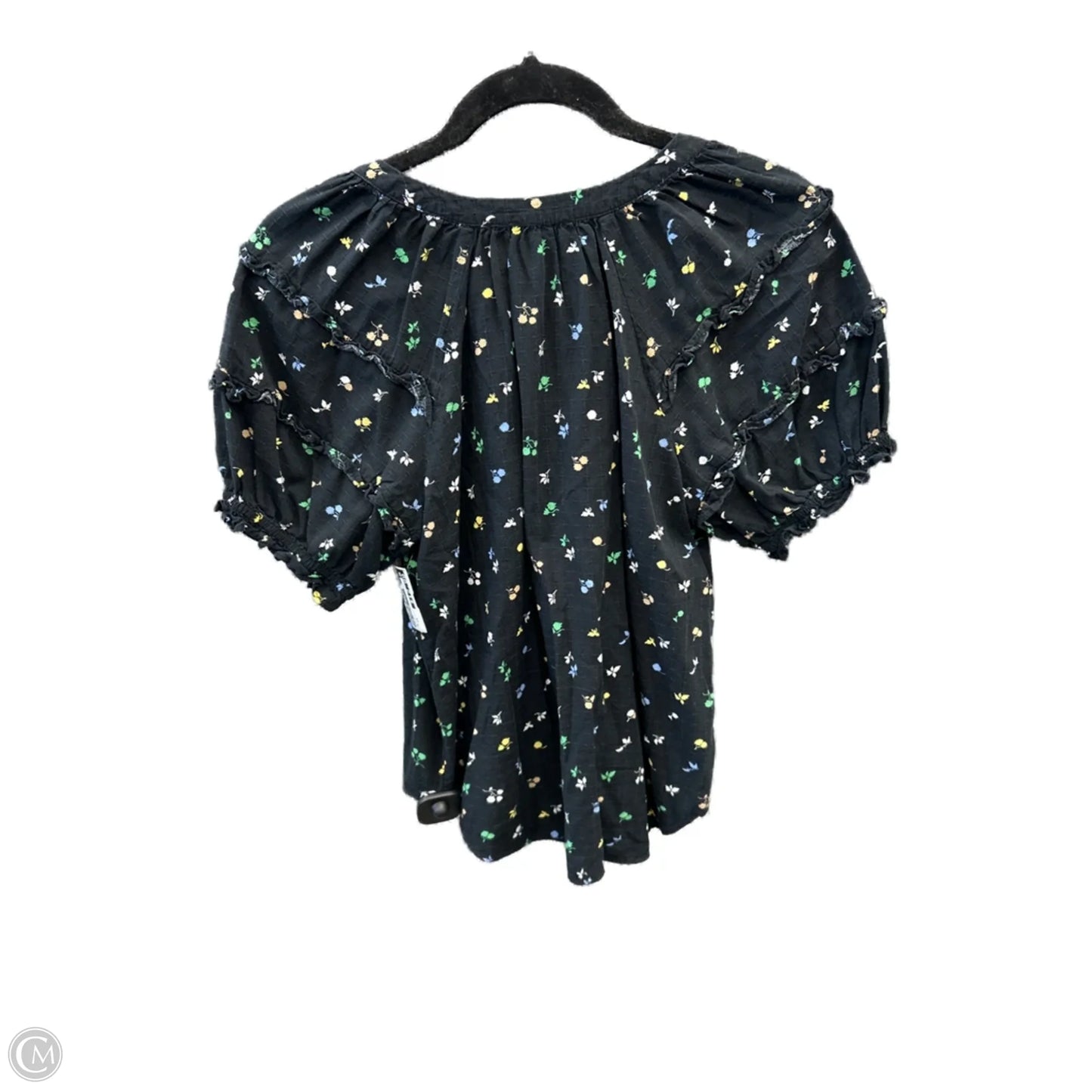 Top Short Sleeve By Ann Taylor In Black, Size: Xs