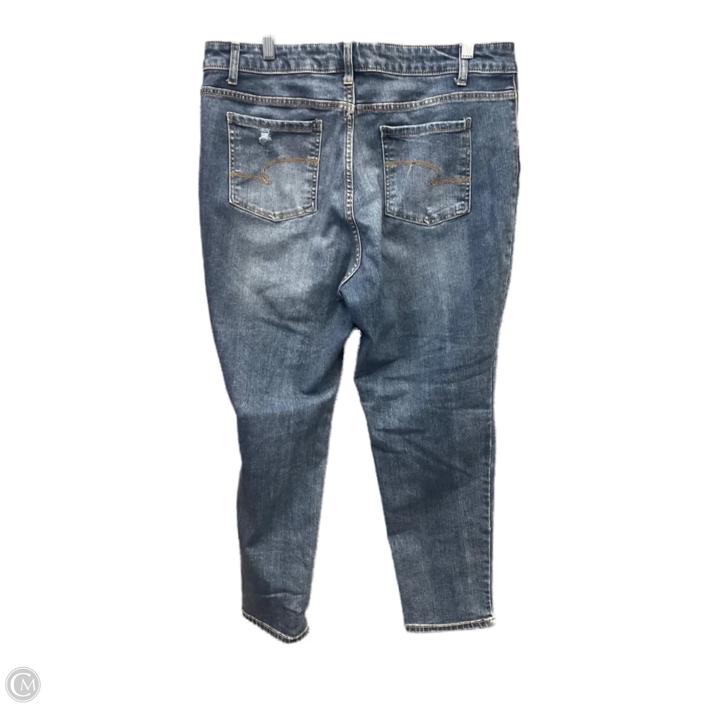 Jeans Skinny By Time And Tru In Blue Denim, Size: 20