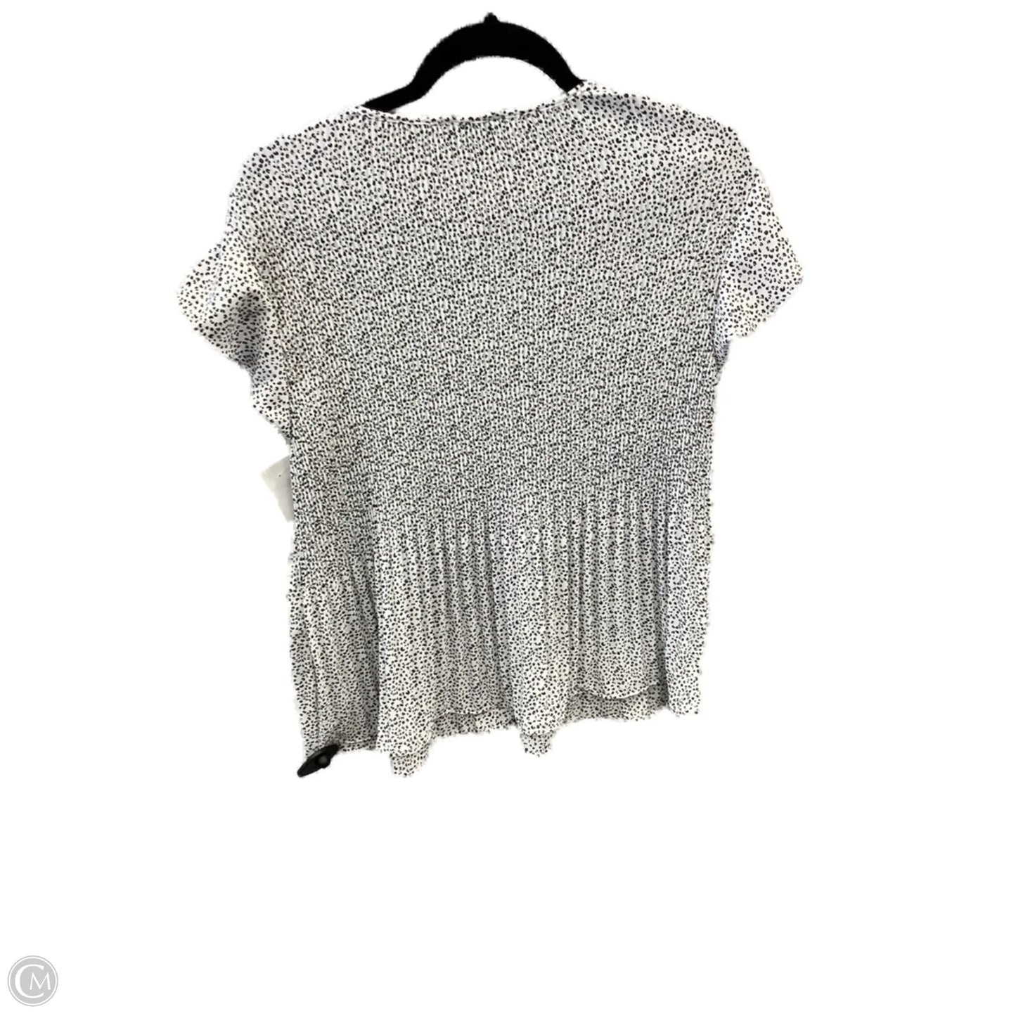 Top Short Sleeve By Adrianna Papell In Animal Print, Size: M